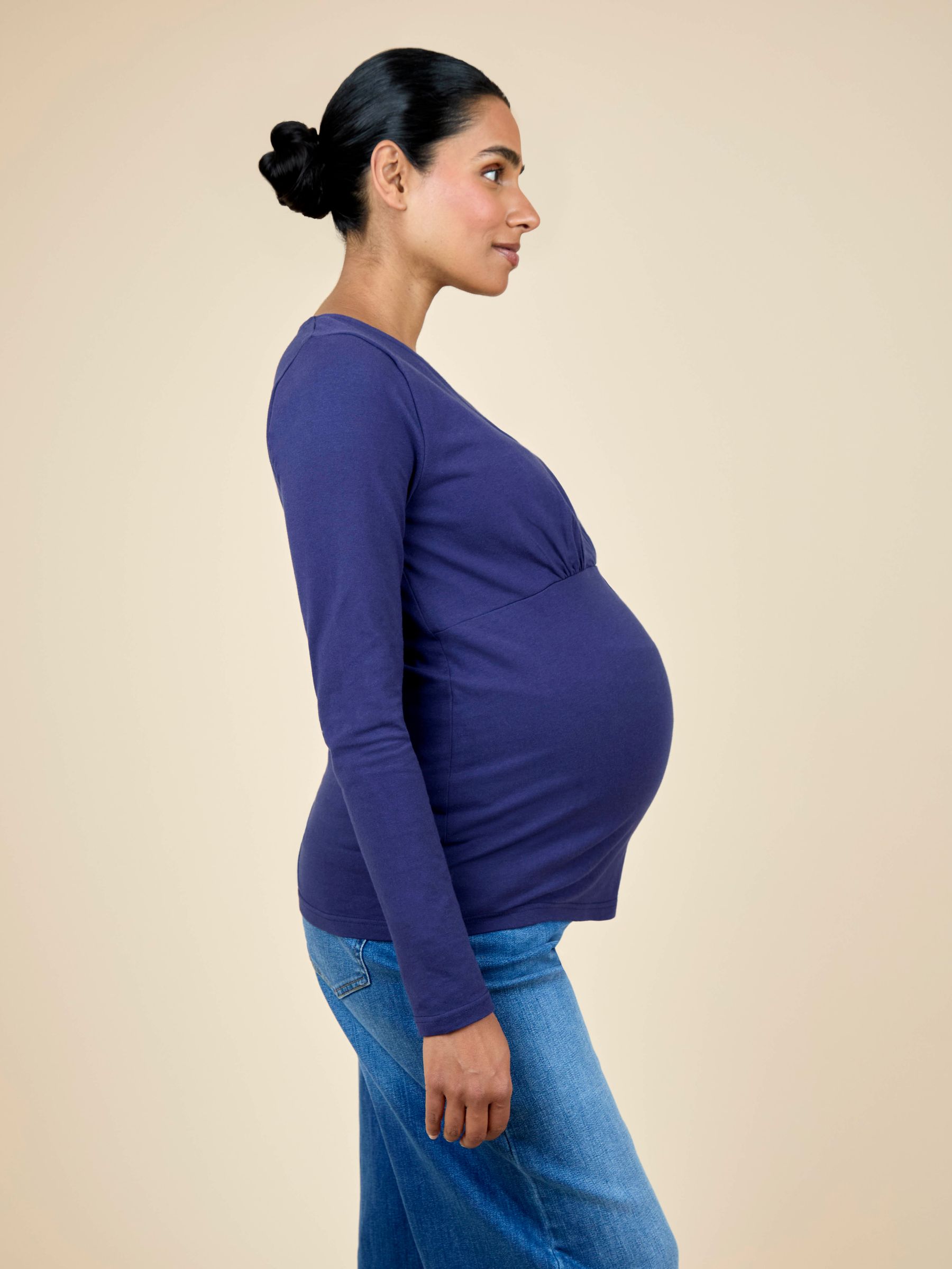 Blue 2-Pack Maternity & Nursing Top - Image 7 of 9
