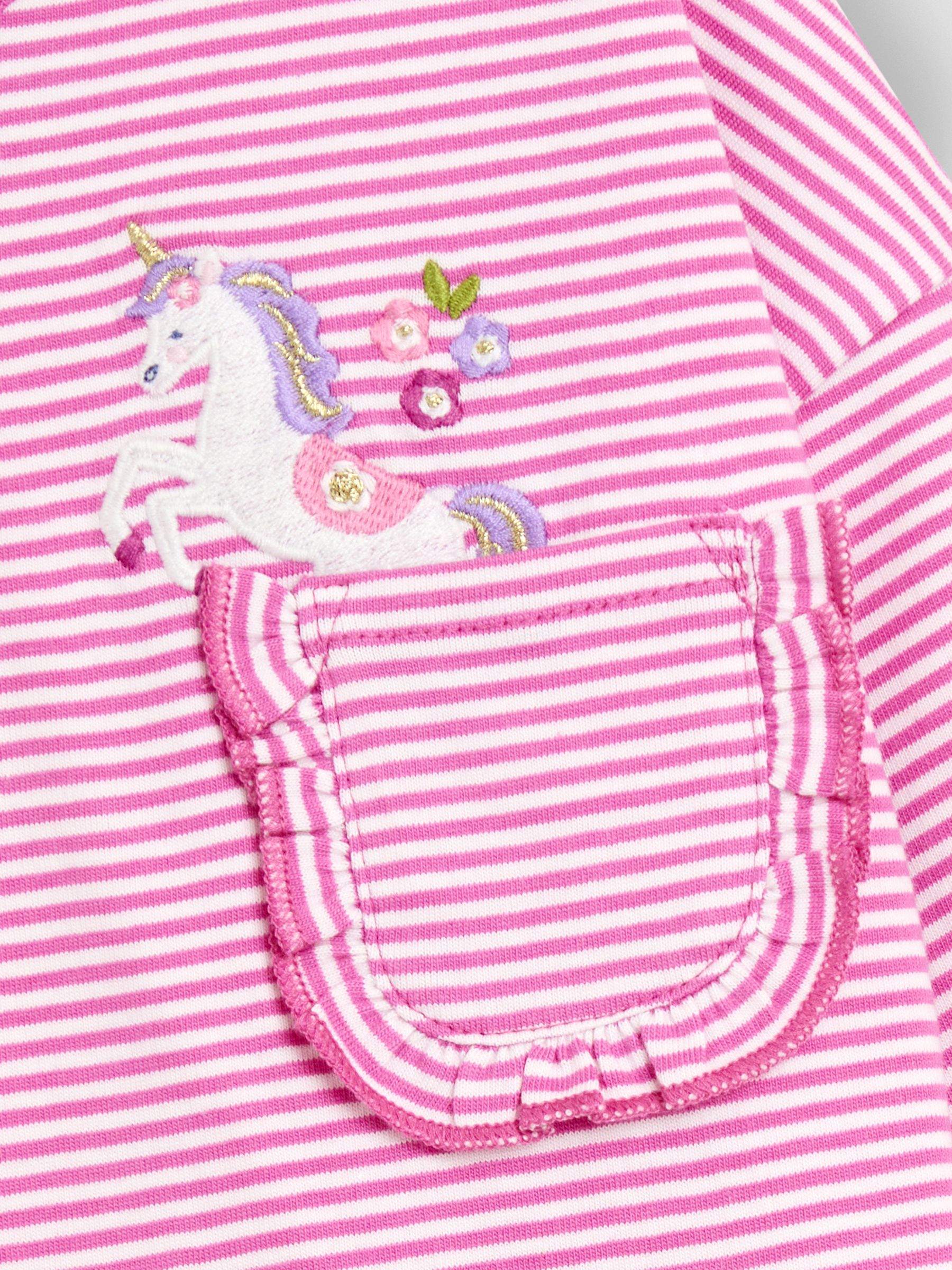 Pink Drop Shoulder Stripe Top - Image 3 of 3