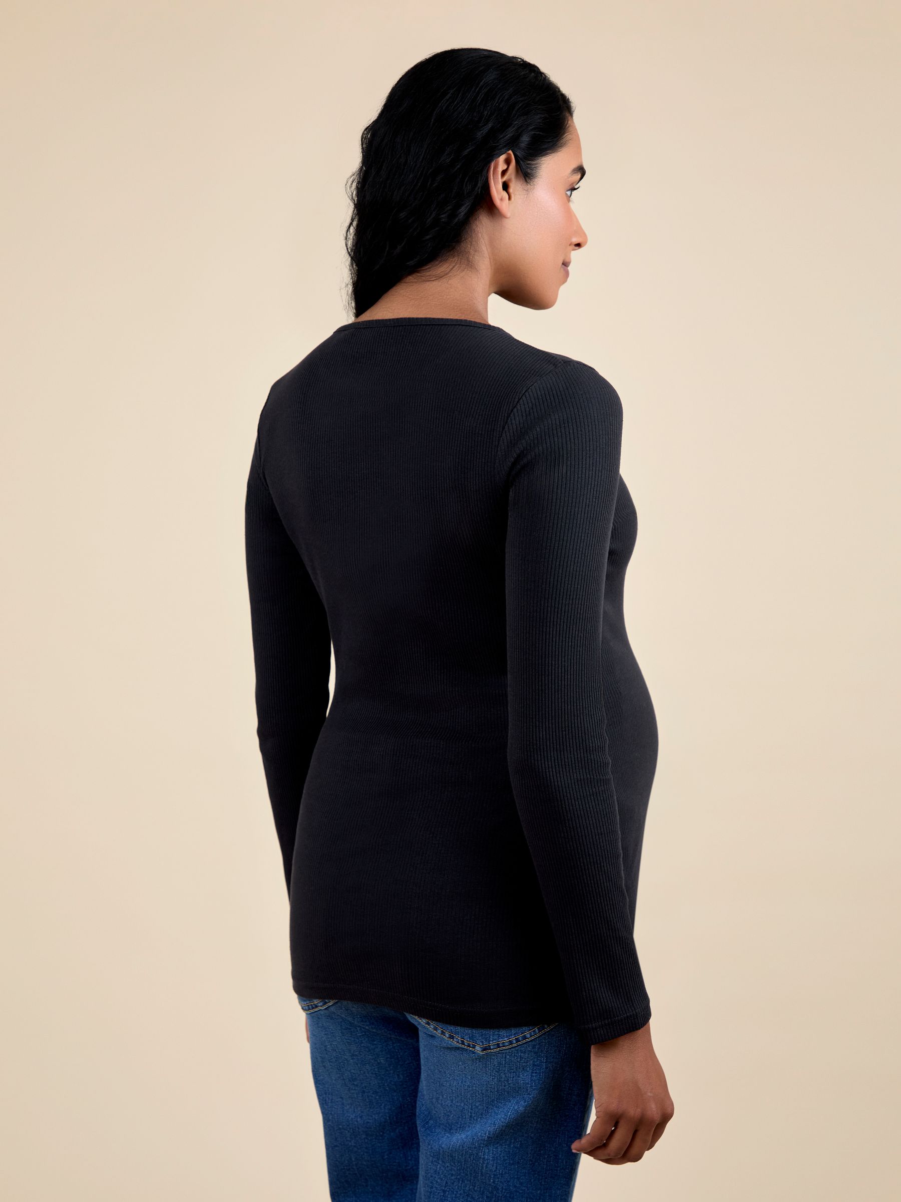 Black Ribbed Tops 2 Pack - Image 2 of 4