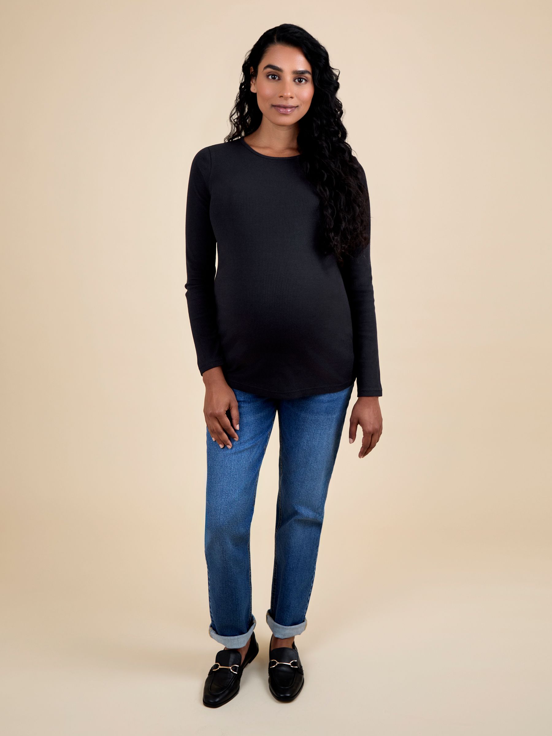 Black Ribbed Tops 2 Pack - Image 3 of 4