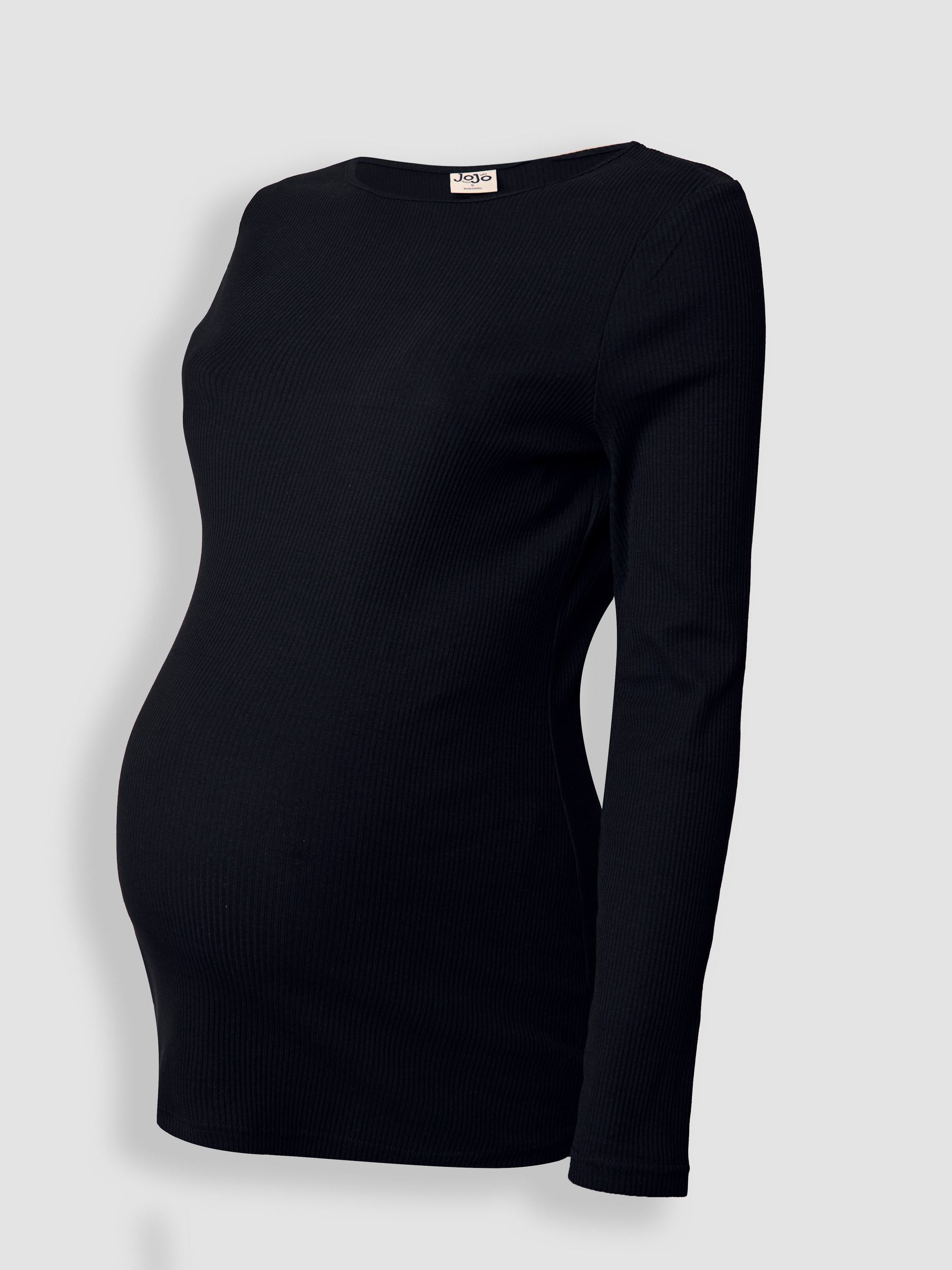 Black 2-Pack Ribbed Maternity & Nursing Top - Image 6 of 7