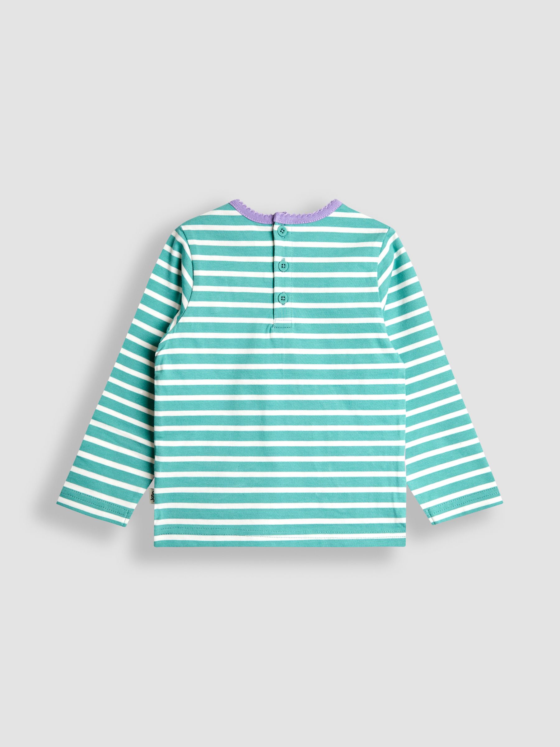 Blue Appliqué Stripe Top - Image 2 of 4