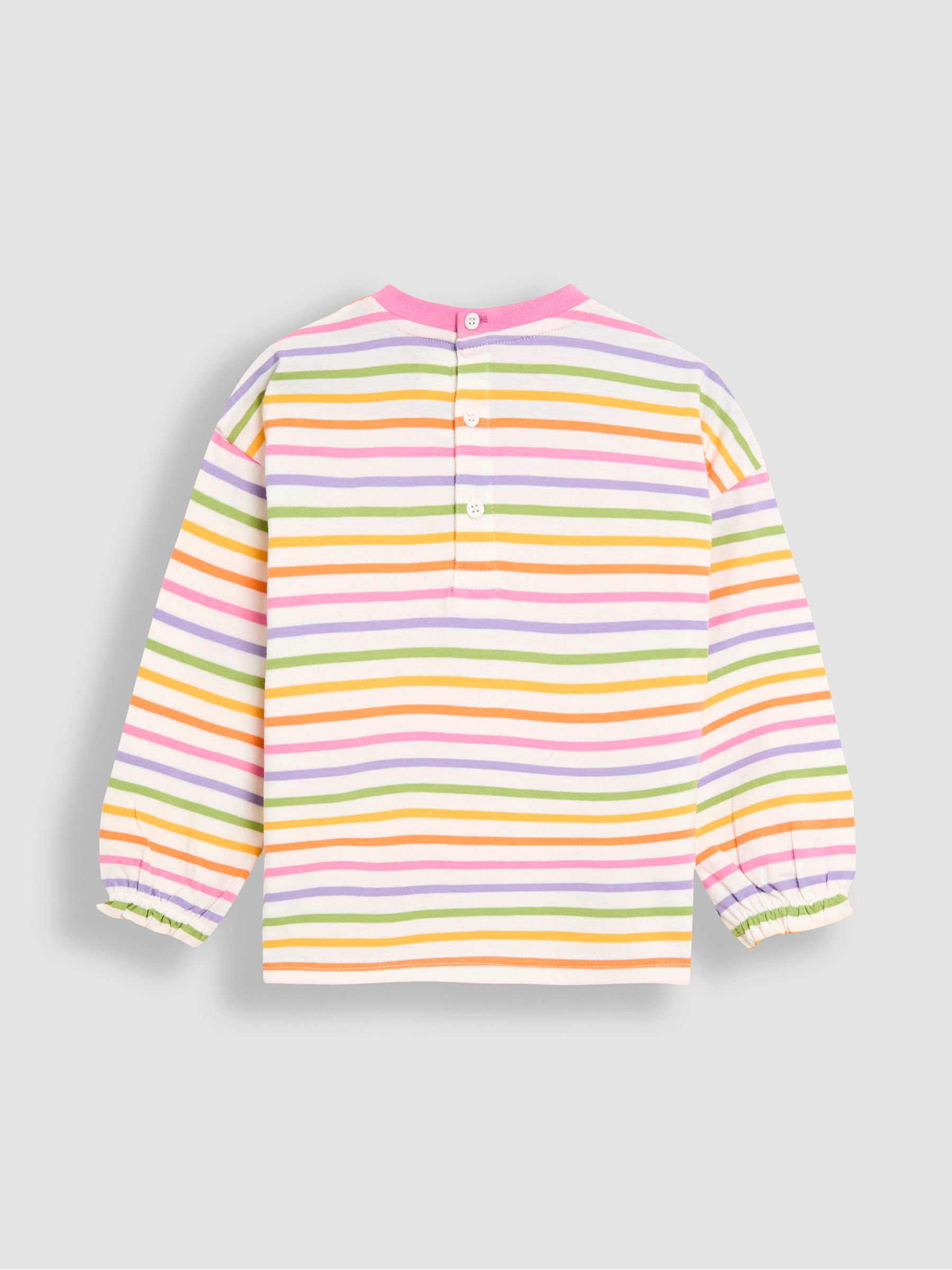 Purple Drop Shoulder Stripe Top - Image 2 of 3