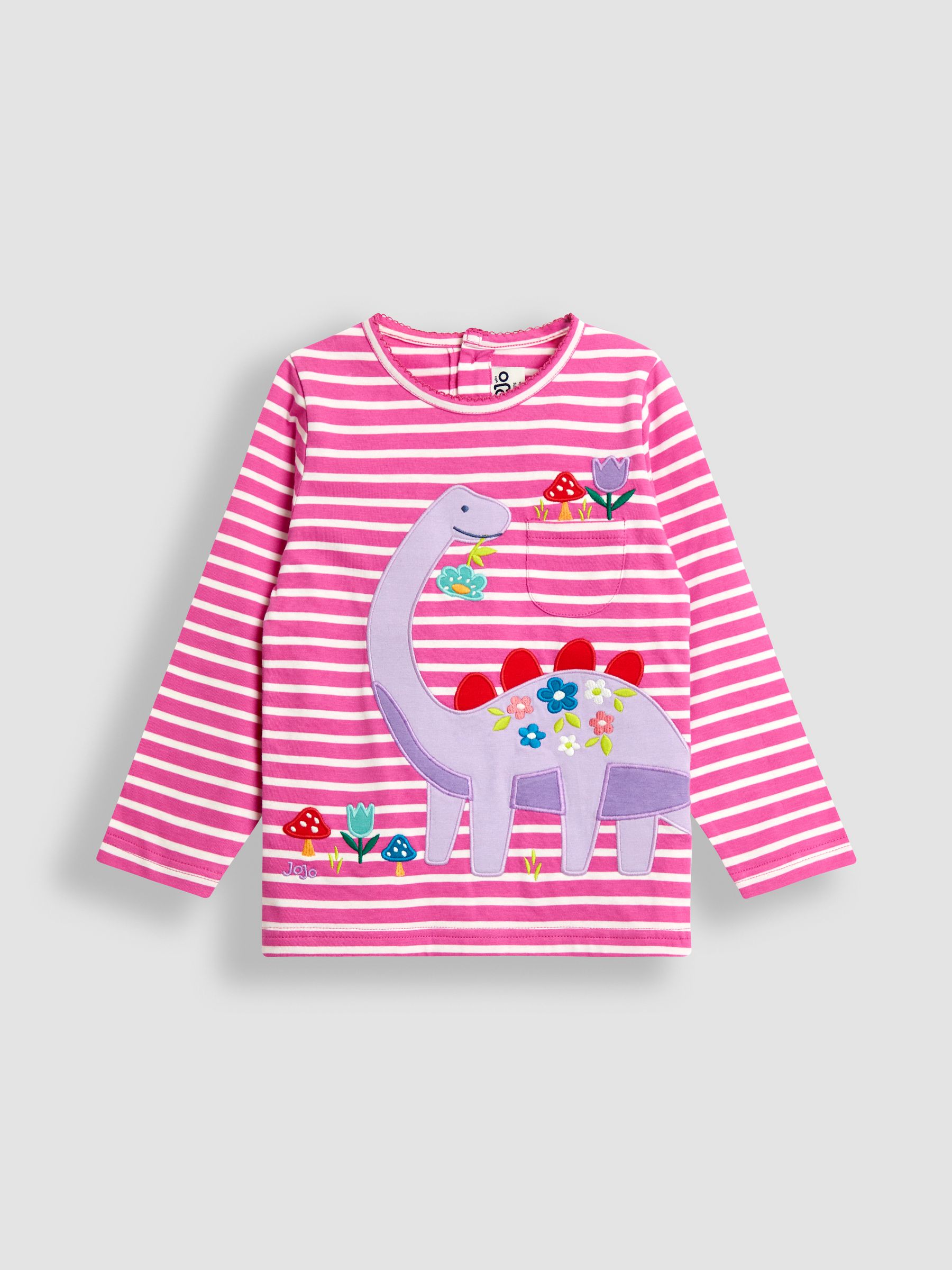 Pink Appliqué Stripe Top - Image 1 of 3