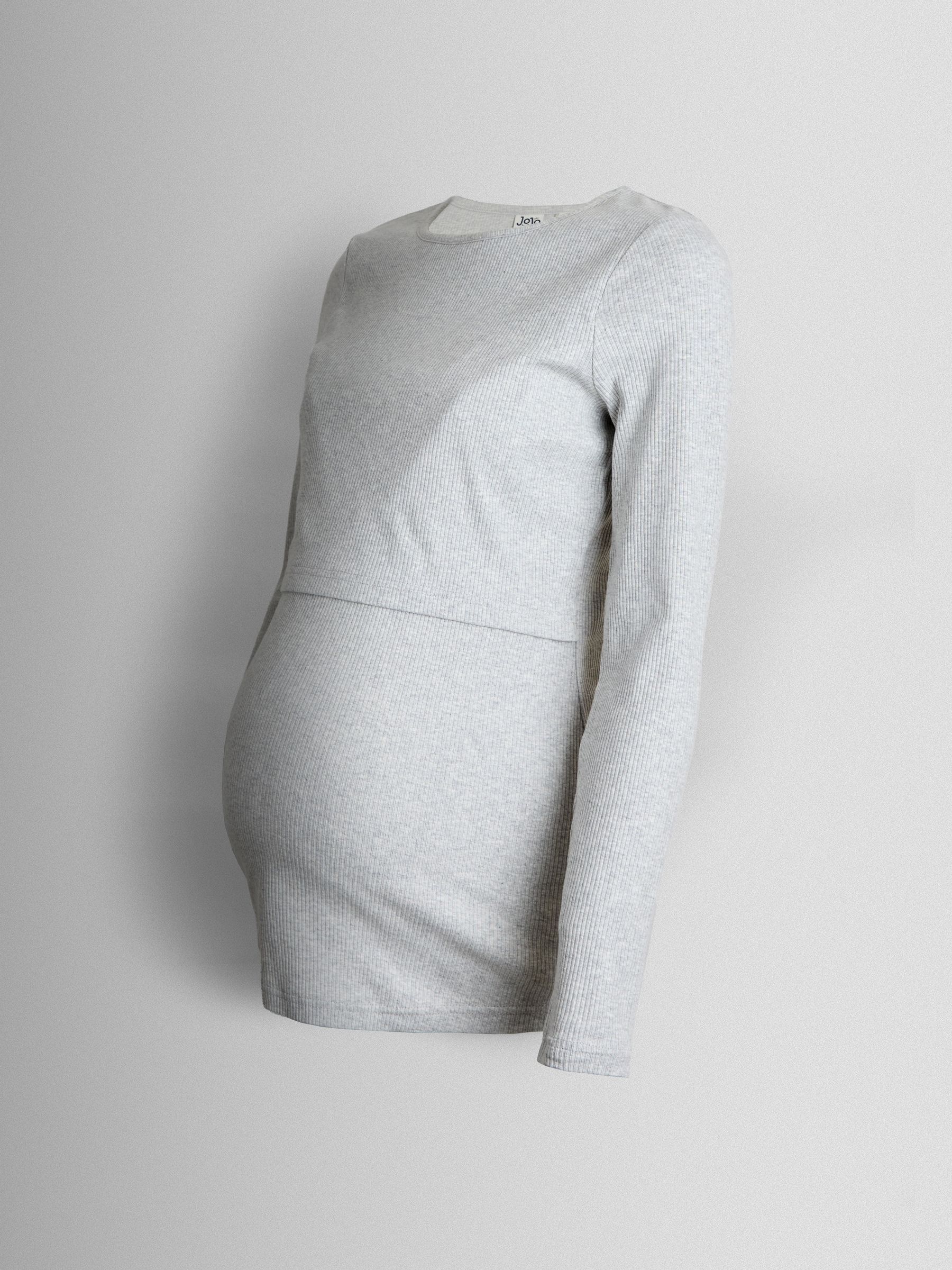 Pink 2-Pack Ribbed Maternity & Nursing Top - Image 14 of 15