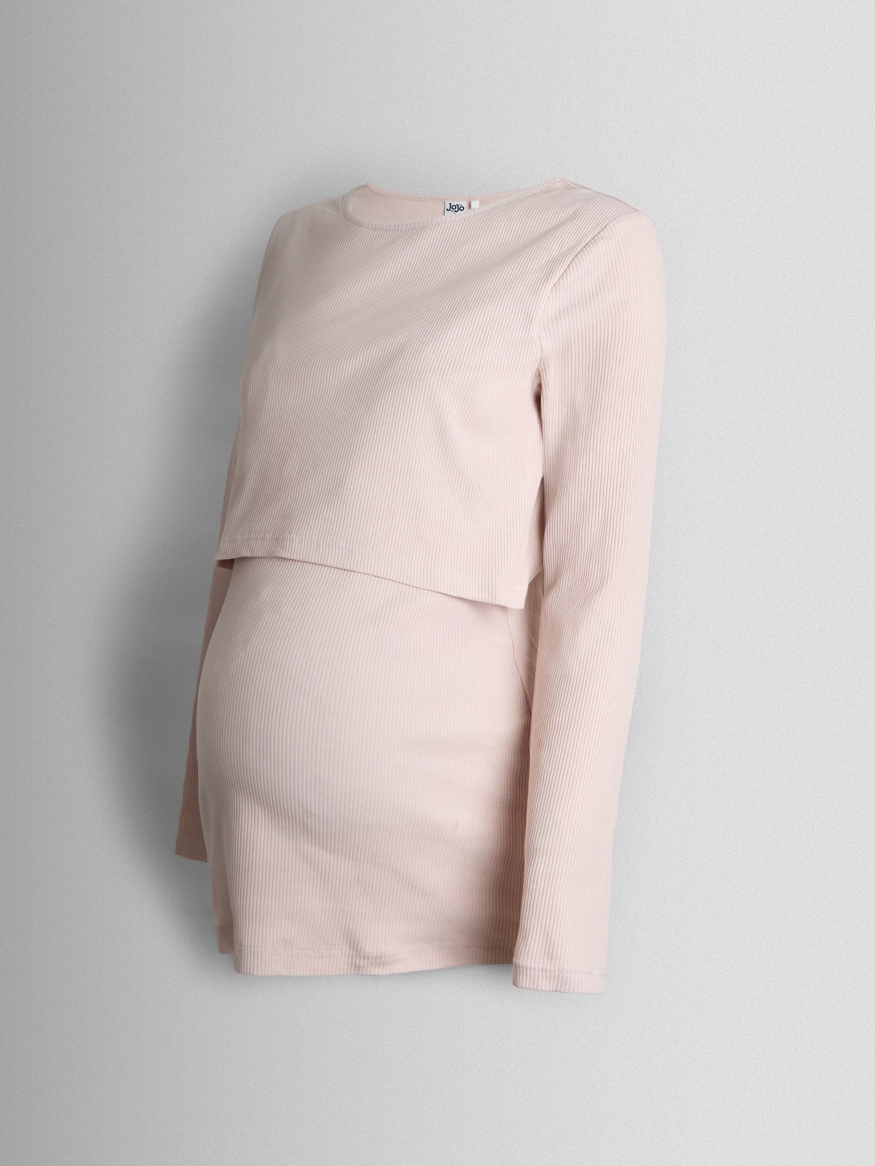 Pink 2-Pack Ribbed Maternity & Nursing Top - Image 15 of 15