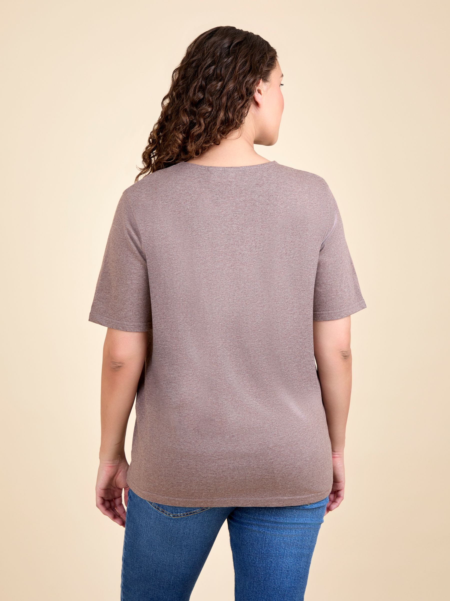 Brown Oversized Boyfriend Maternity T-Shirt - Image 3 of 4