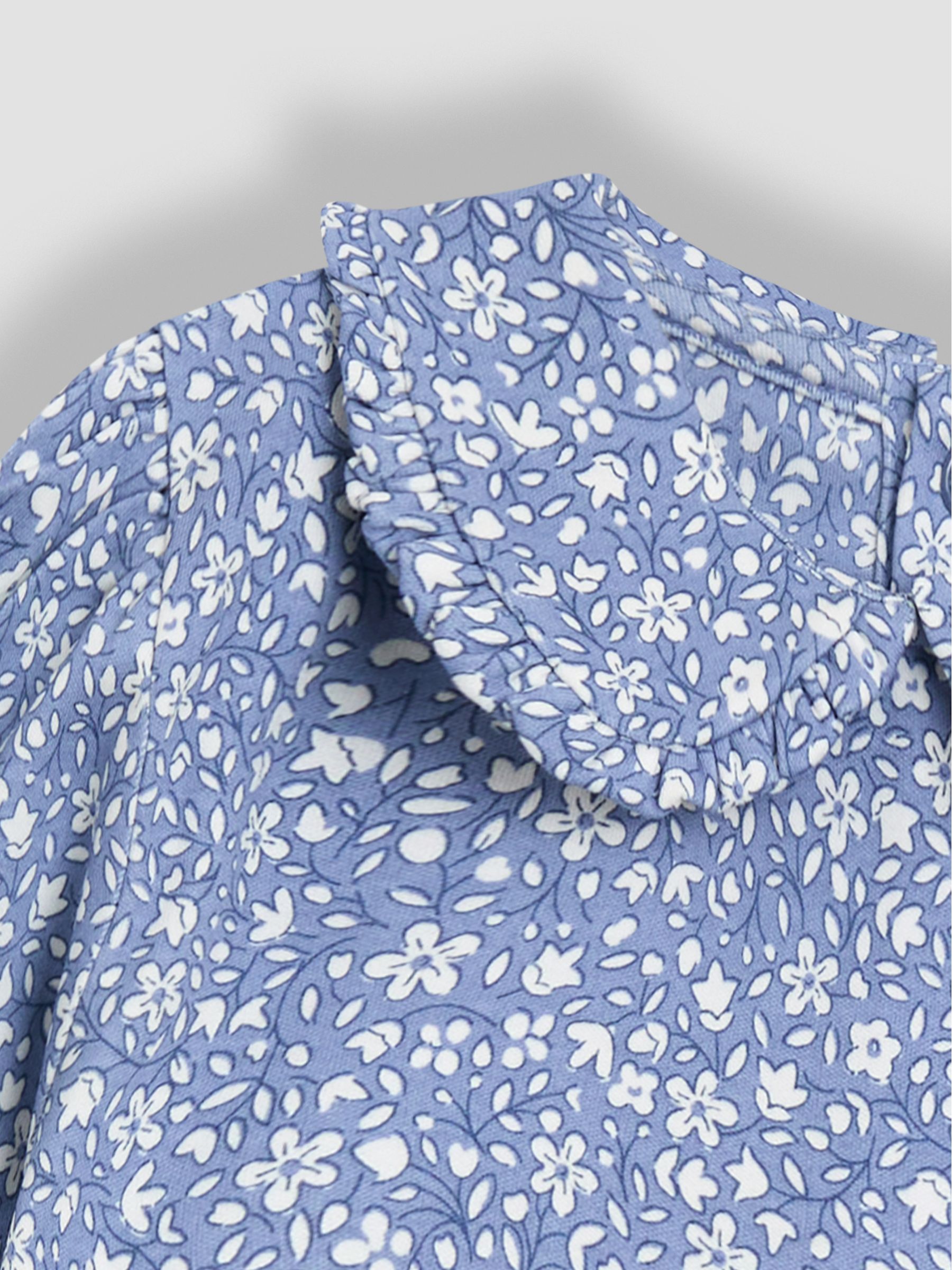 Blue 2-Pack Printed Collar Tops - Image 5 of 6