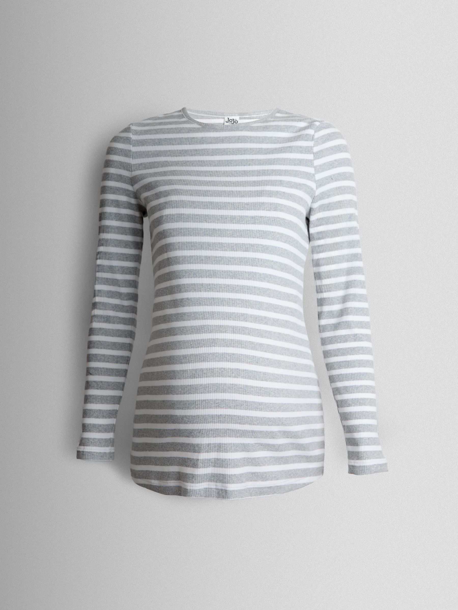 Grey 2-Pack Ribbed Maternity Tops - Image 10 of 13