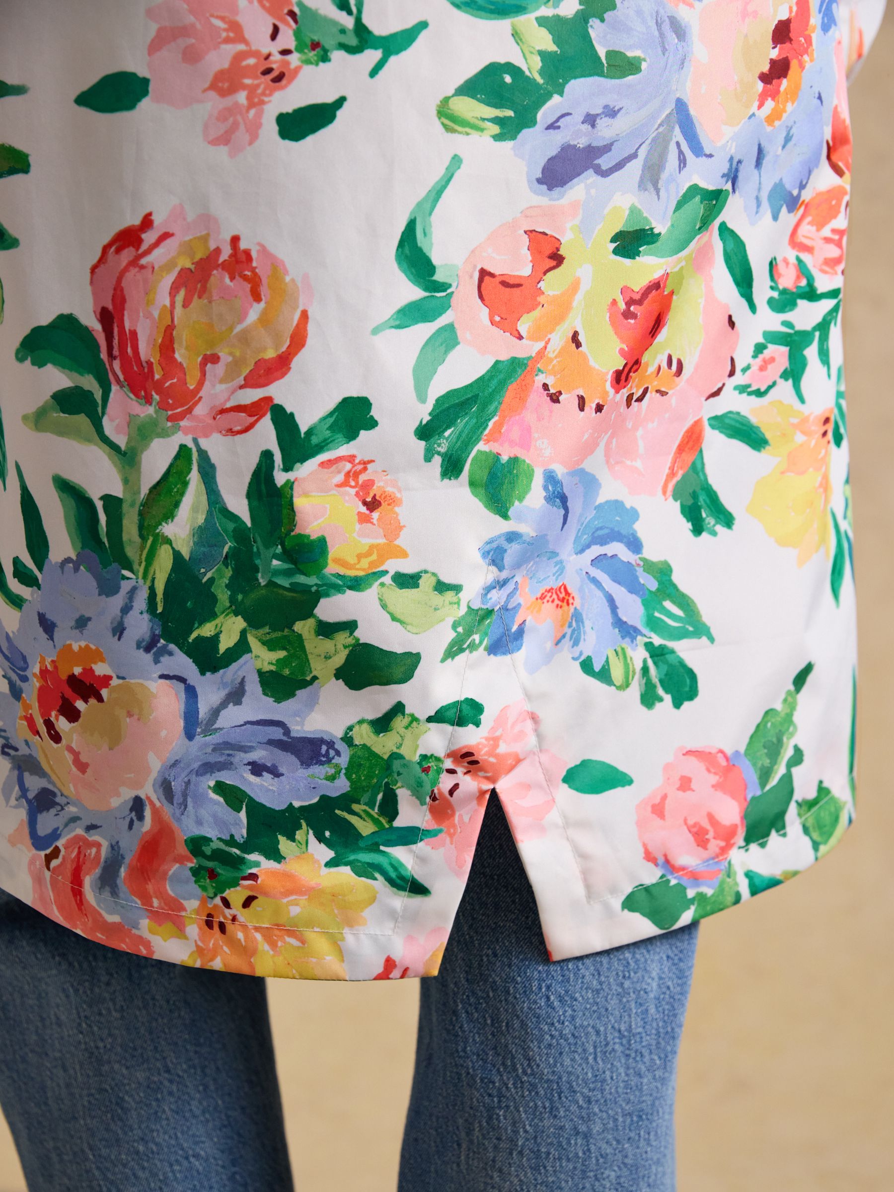 Holkham Floral Waterproof Packable Raincoat With Hood - Image 10 of 12