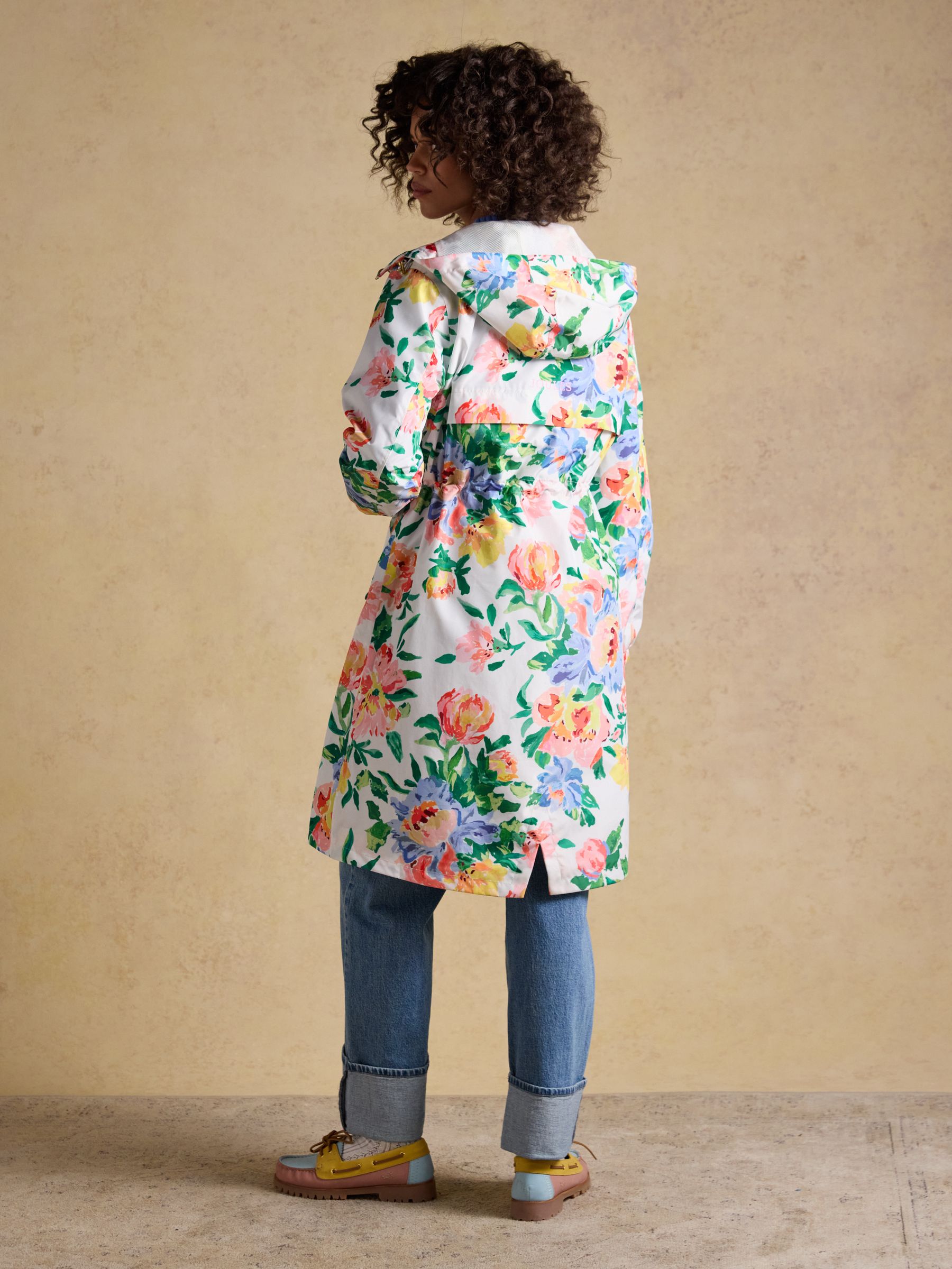 Holkham Floral Waterproof Packable Raincoat With Hood - Image 2 of 12