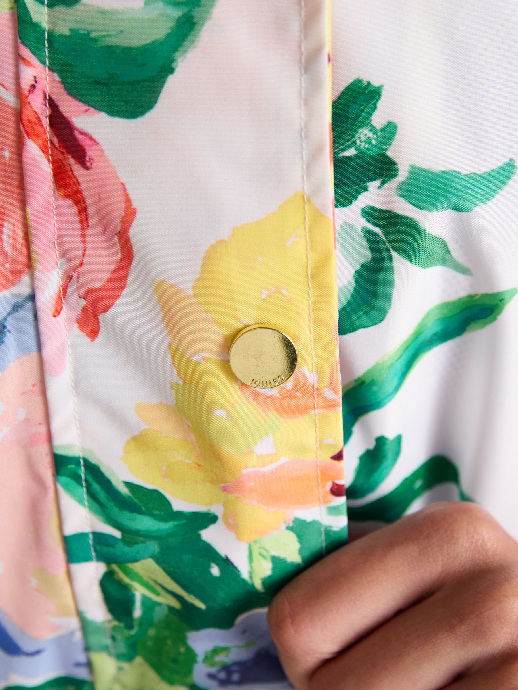 Holkham Floral Waterproof Packable Raincoat With Hood - Image 7 of 12