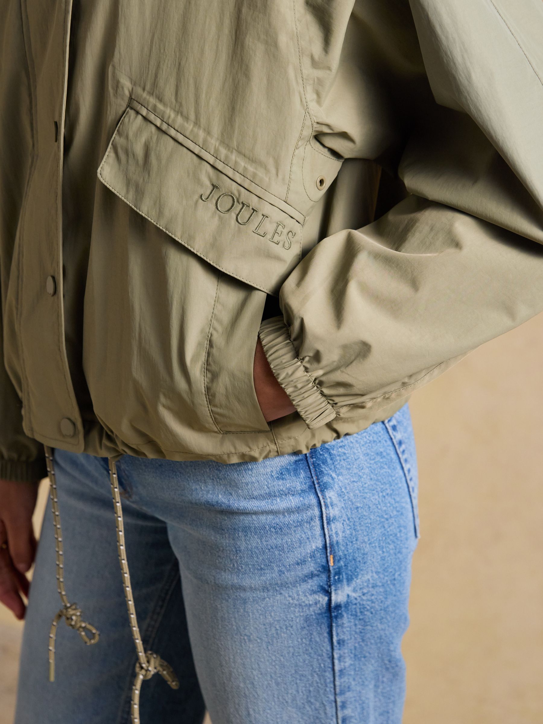 Hove Khaki Green Waterproof Windbreaker Jacket - Image 12 of 16