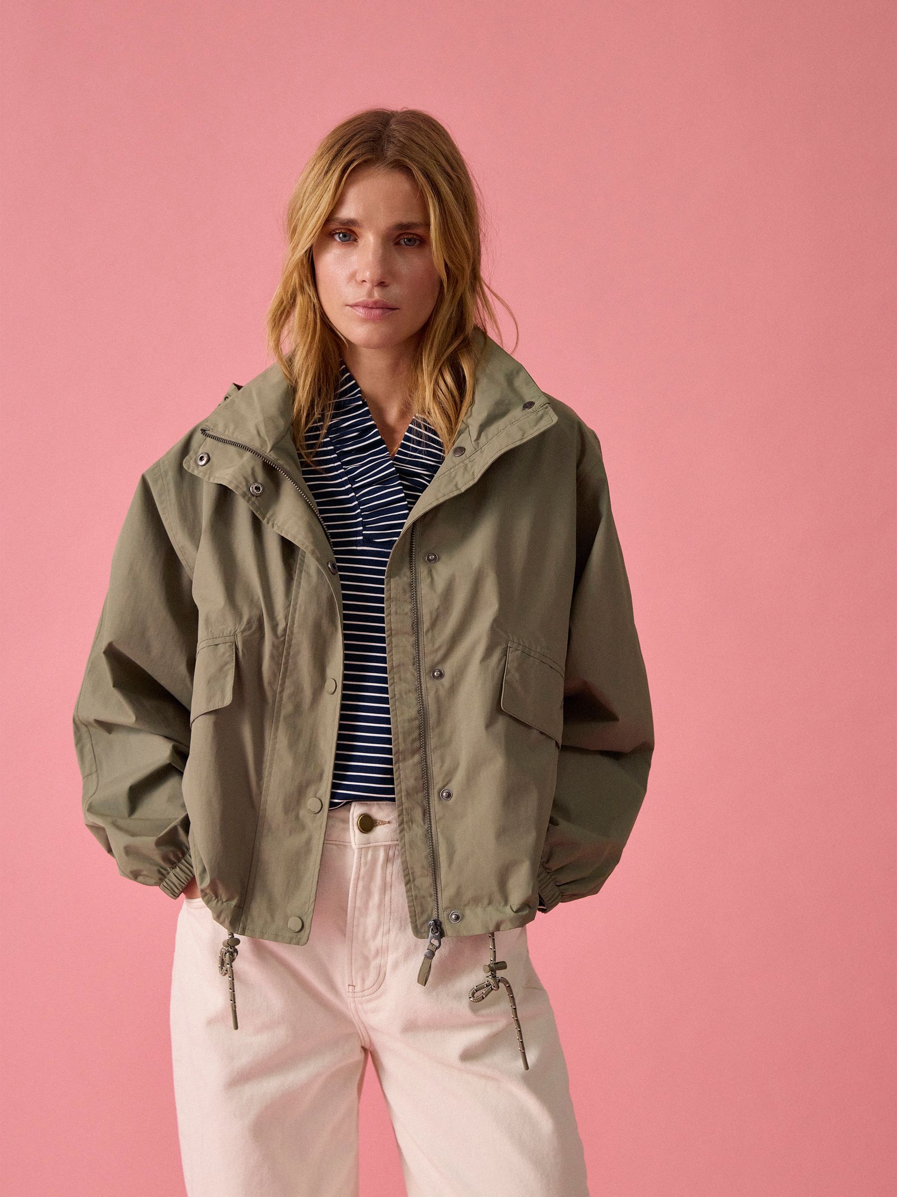 Hove Khaki Green Waterproof Windbreaker Jacket - Image 4 of 16