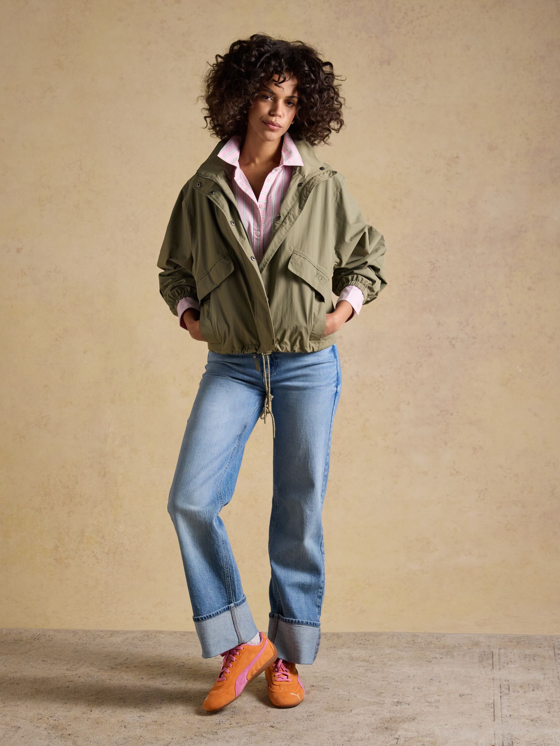 Hove Khaki Green Waterproof Windbreaker Jacket - Image 8 of 16