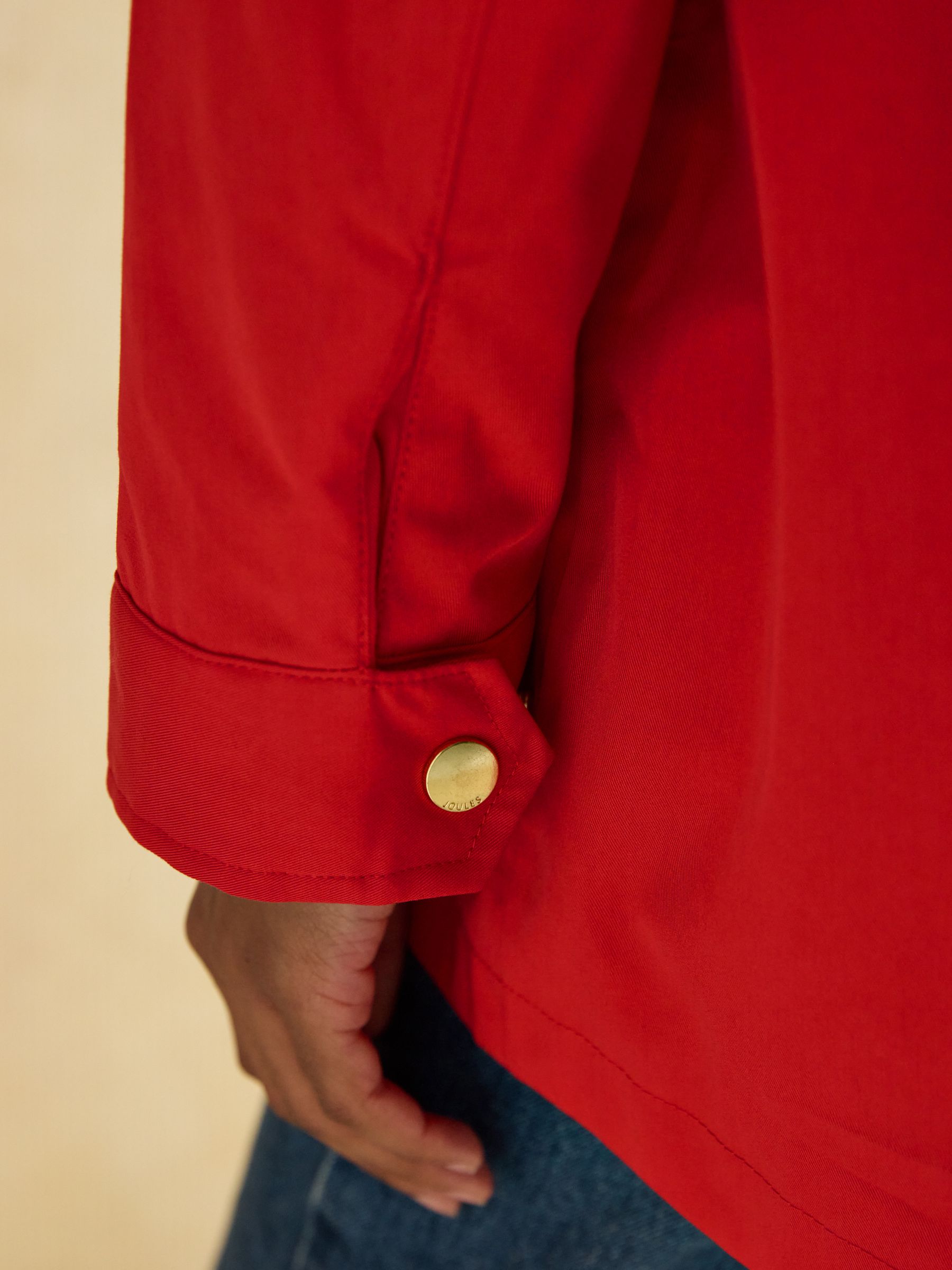 Portwell Red Waterproof Raincoat With Hood and Adjustable Waist - Image 10 of 11