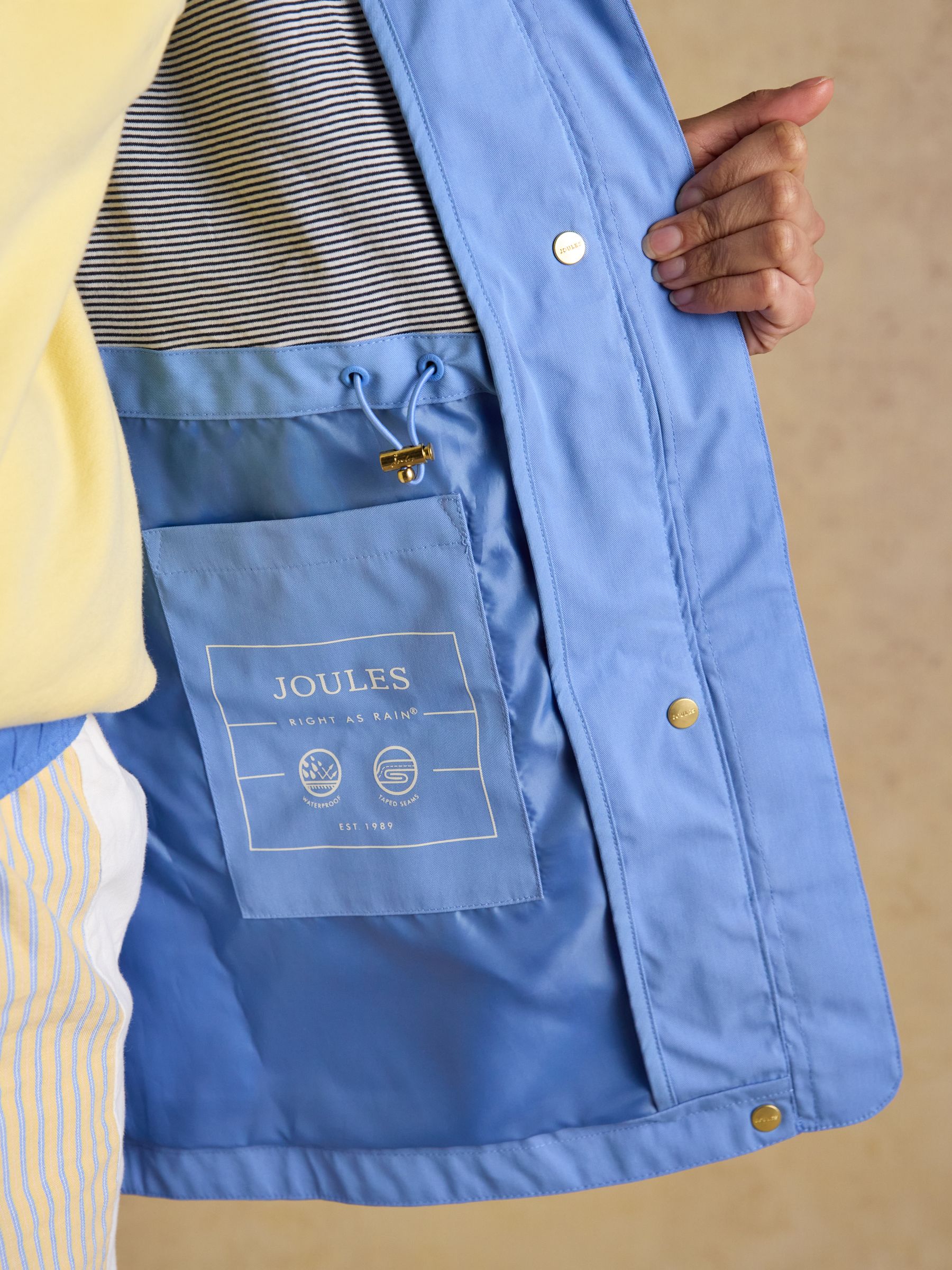 Portwell Blue Hooded Waterproof Raincoat - Image 5 of 9