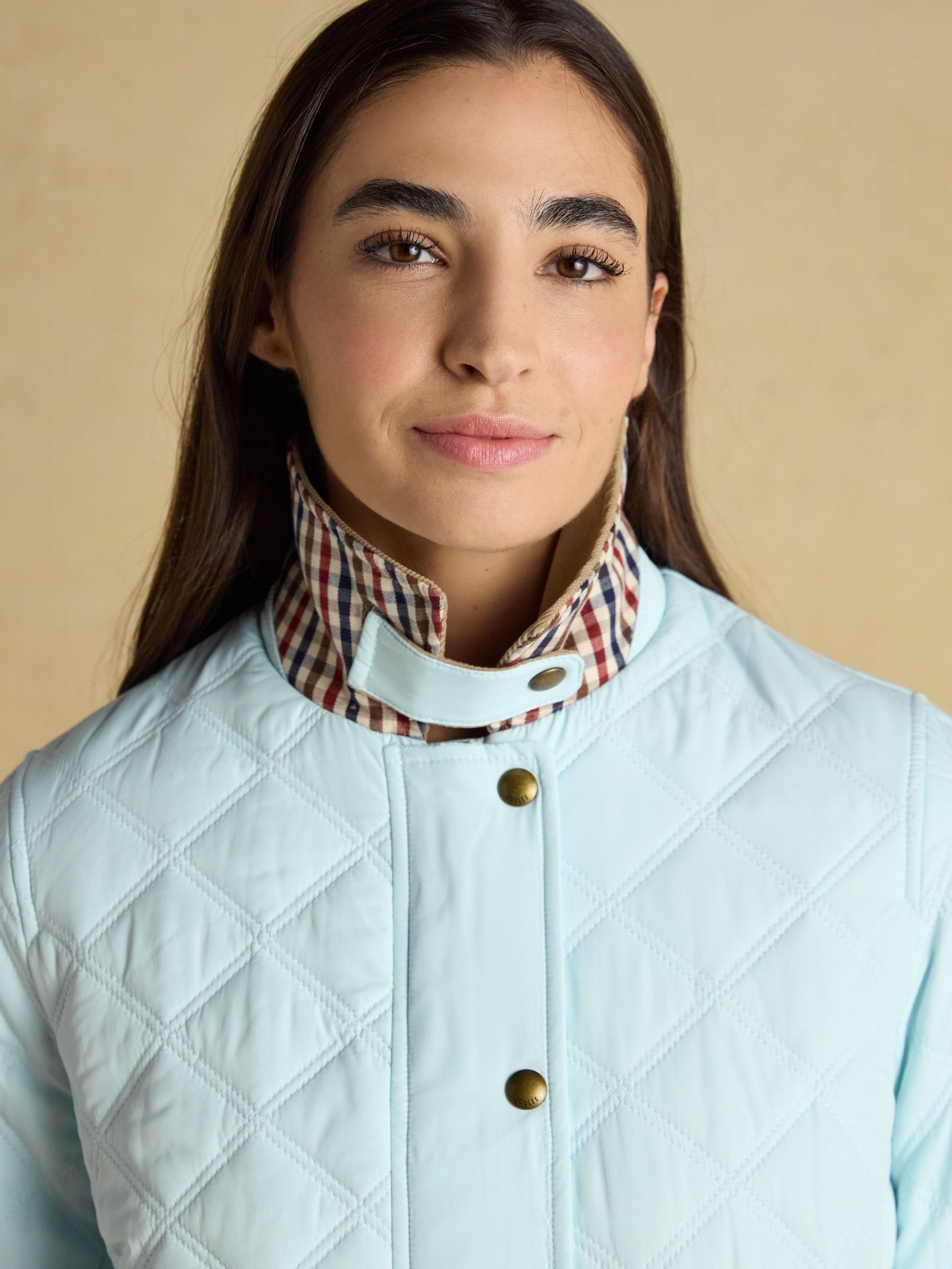 Harrogate Blue Showerproof Diamond Quilted Barn Jacket - Image 10 of 12