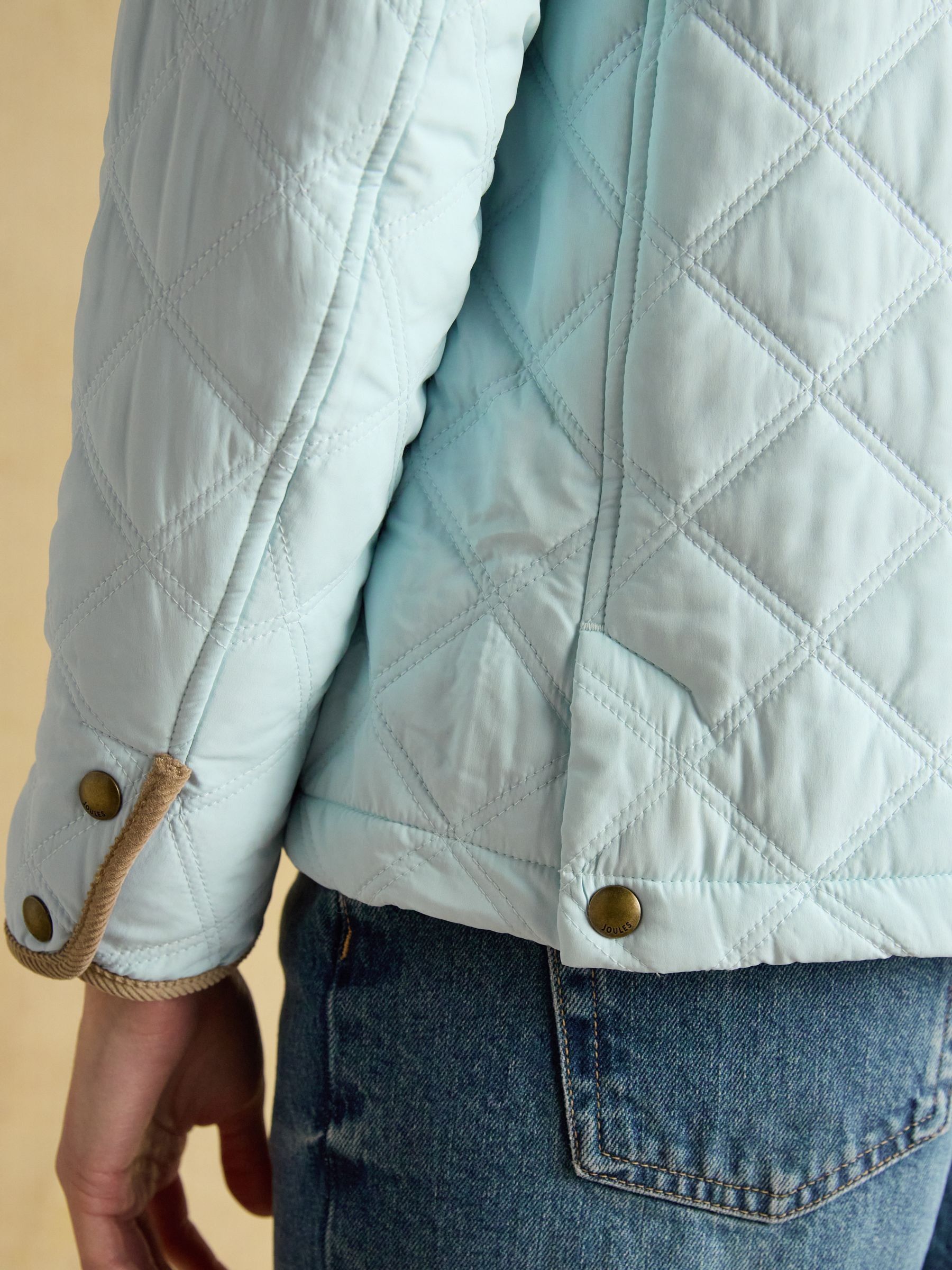 Harrogate Blue Showerproof Diamond Quilted Barn Jacket - Image 11 of 12