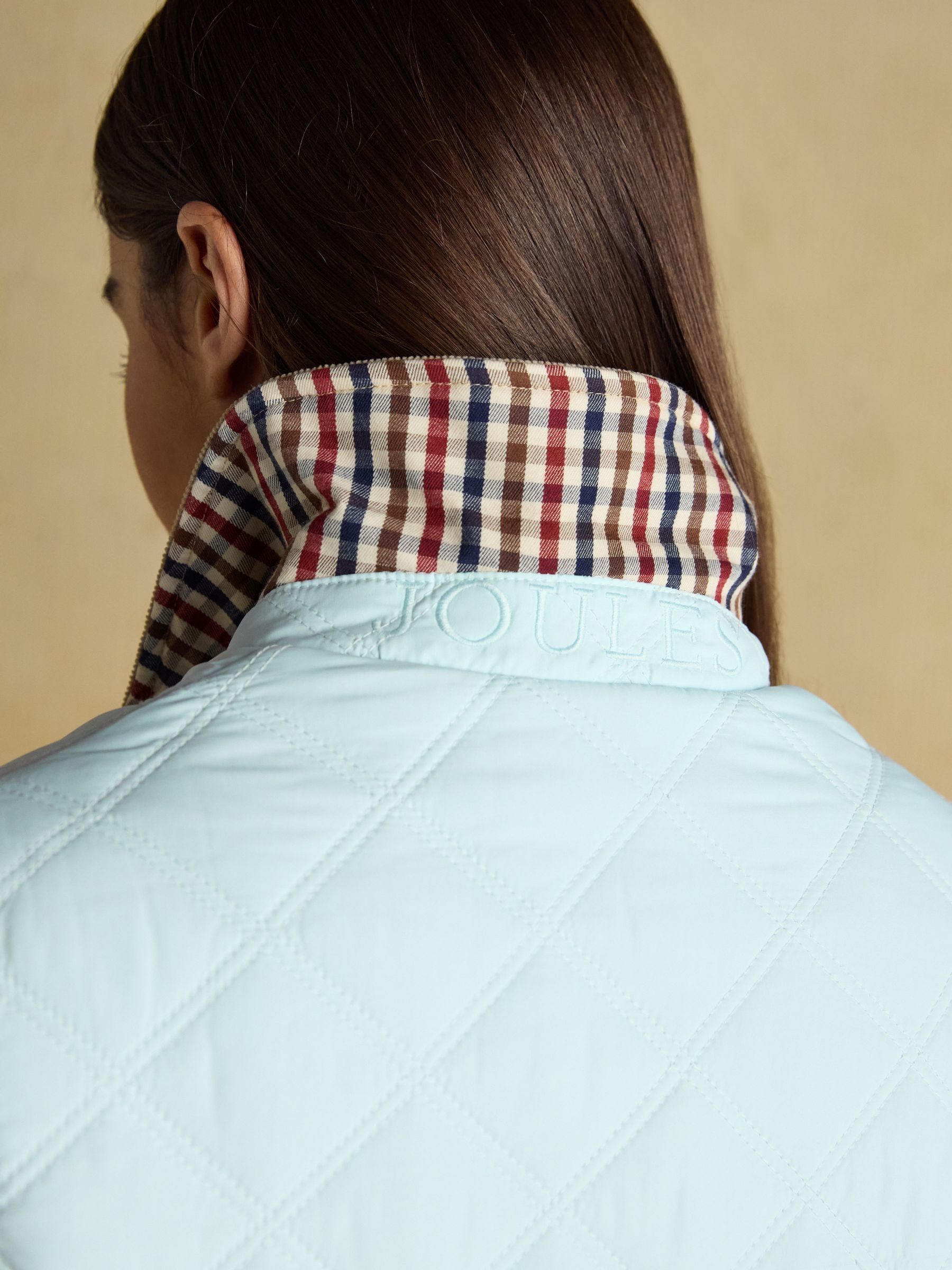 Harrogate Blue Showerproof Diamond Quilted Barn Jacket - Image 8 of 12