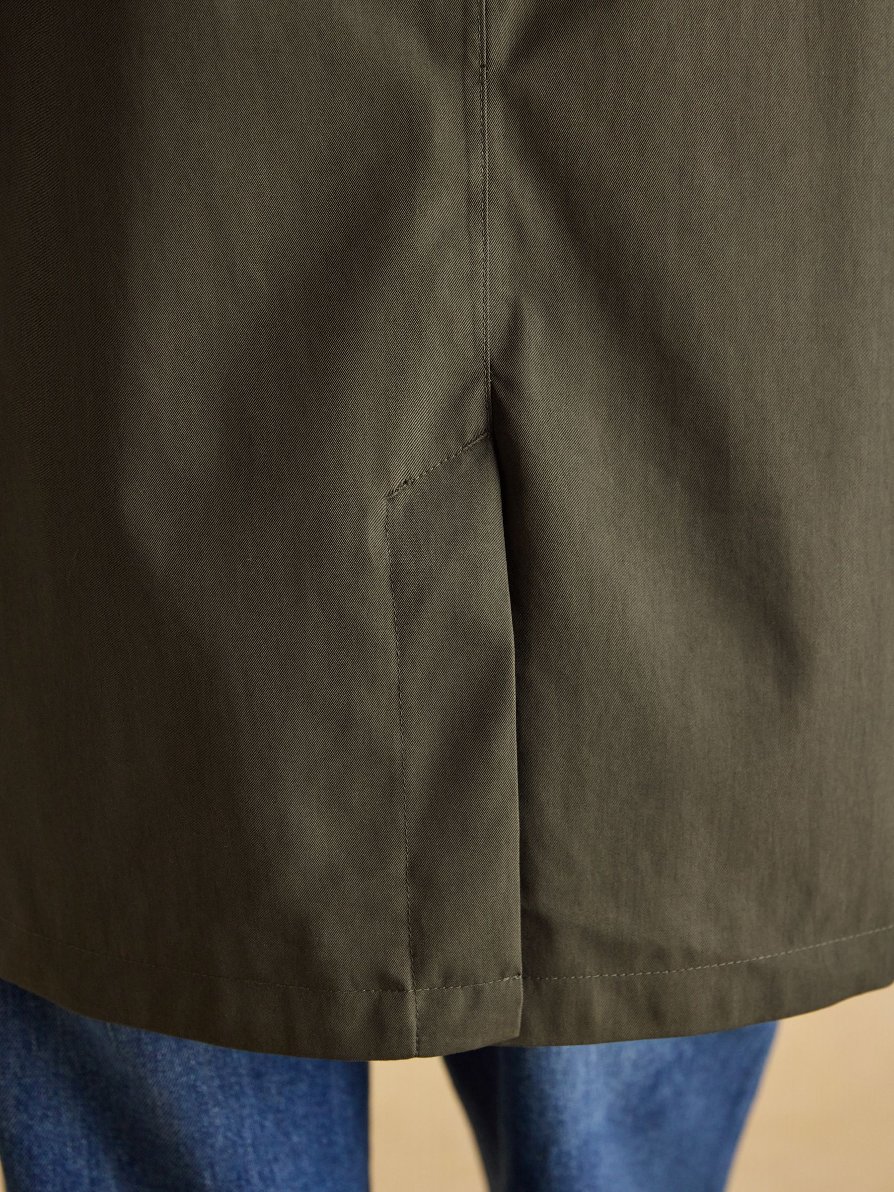 Rainmore Khaki Green Waterproof button through Raincoat - Image 12 of 13