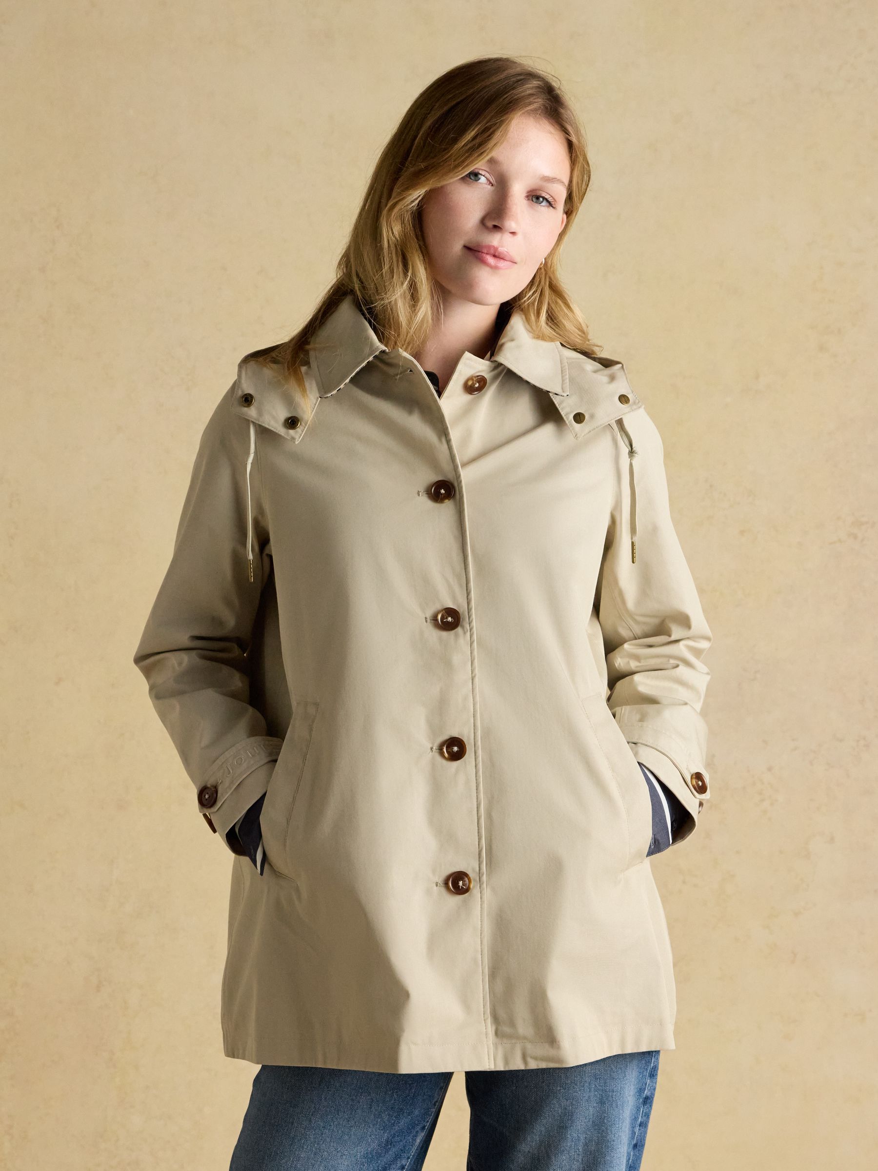Rainmore Neutral Waterproof button through Raincoat - Image 1 of 12