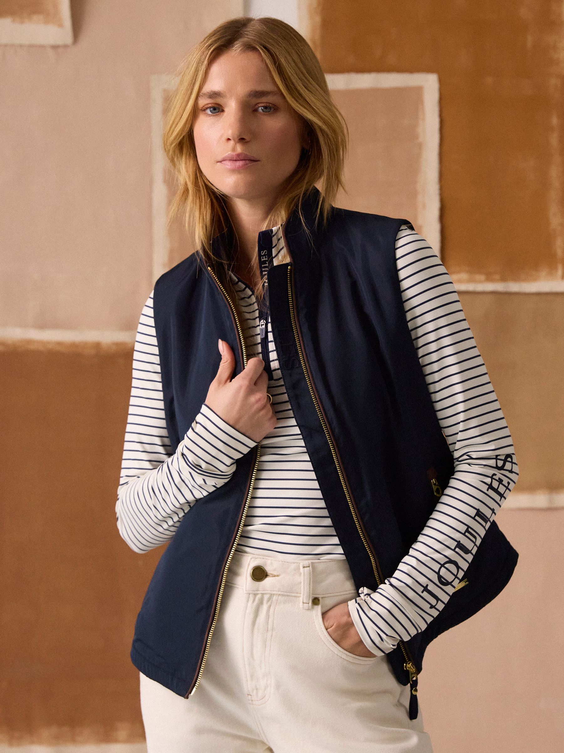 Farnham Navy Blue Fleece Lined Lightweight Gilet - Image 2 of 12