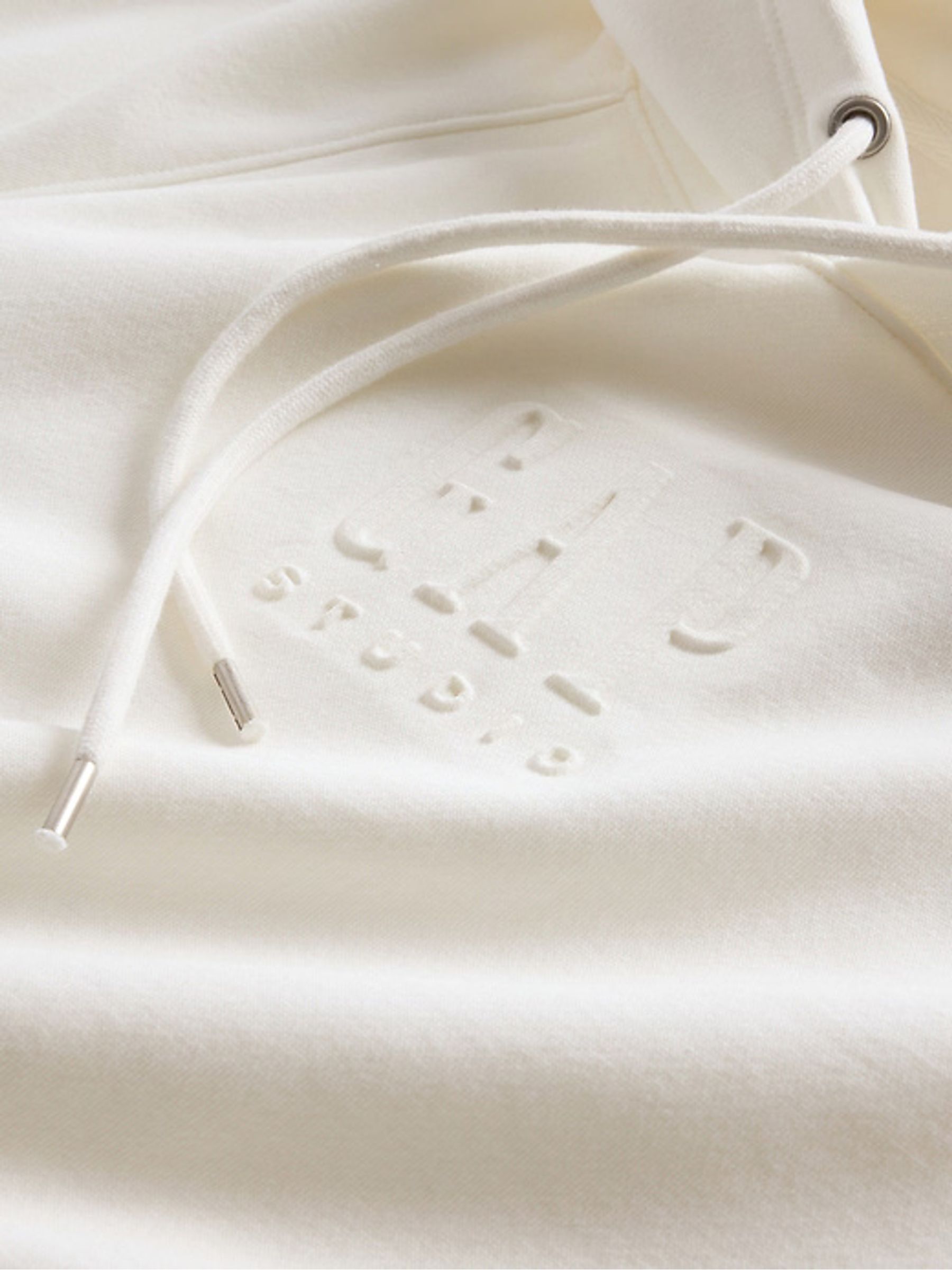 GapStudio White Vintage Soft Cropped Hoodie - Image 6 of 6