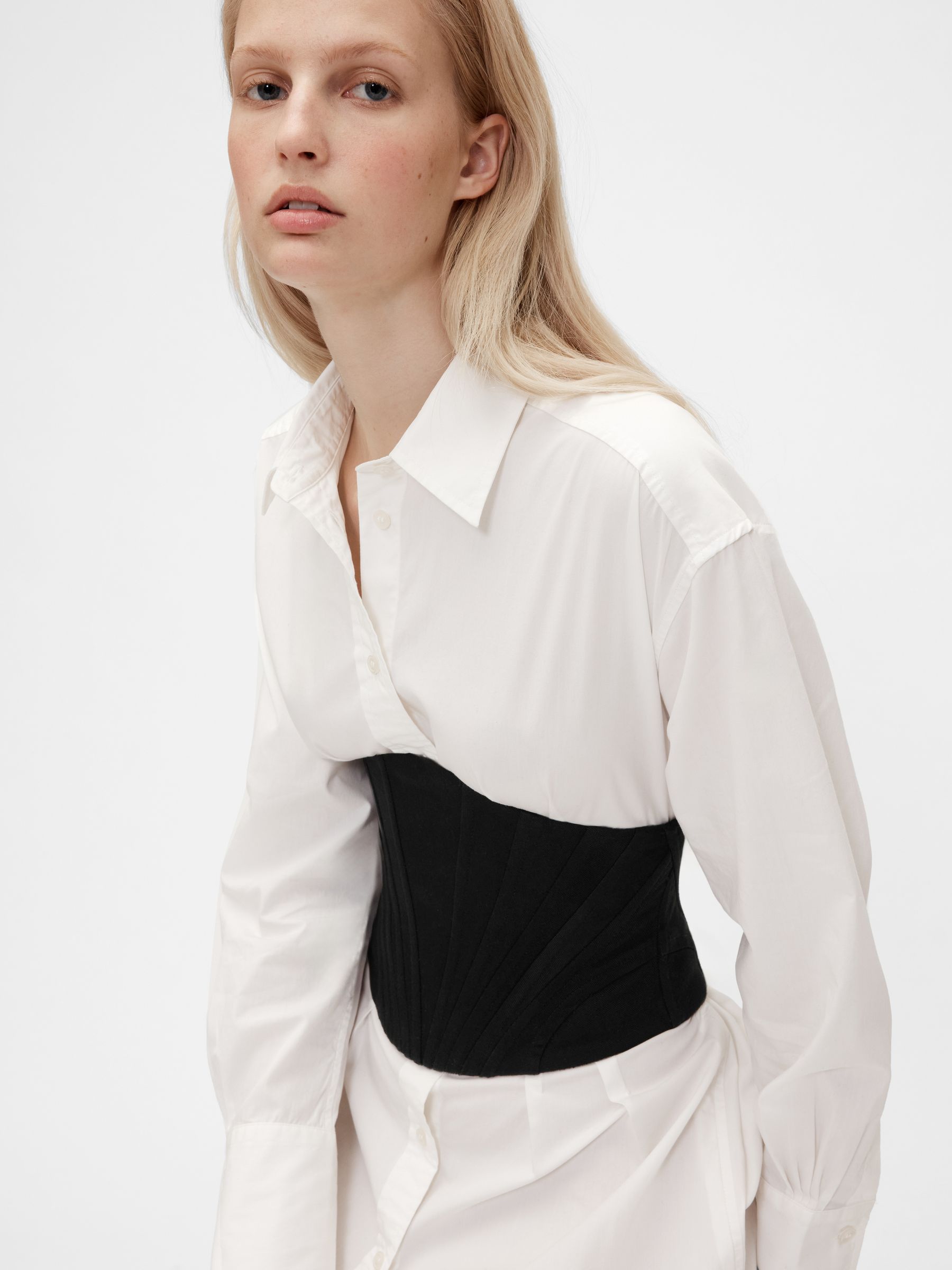 womens black corset belt