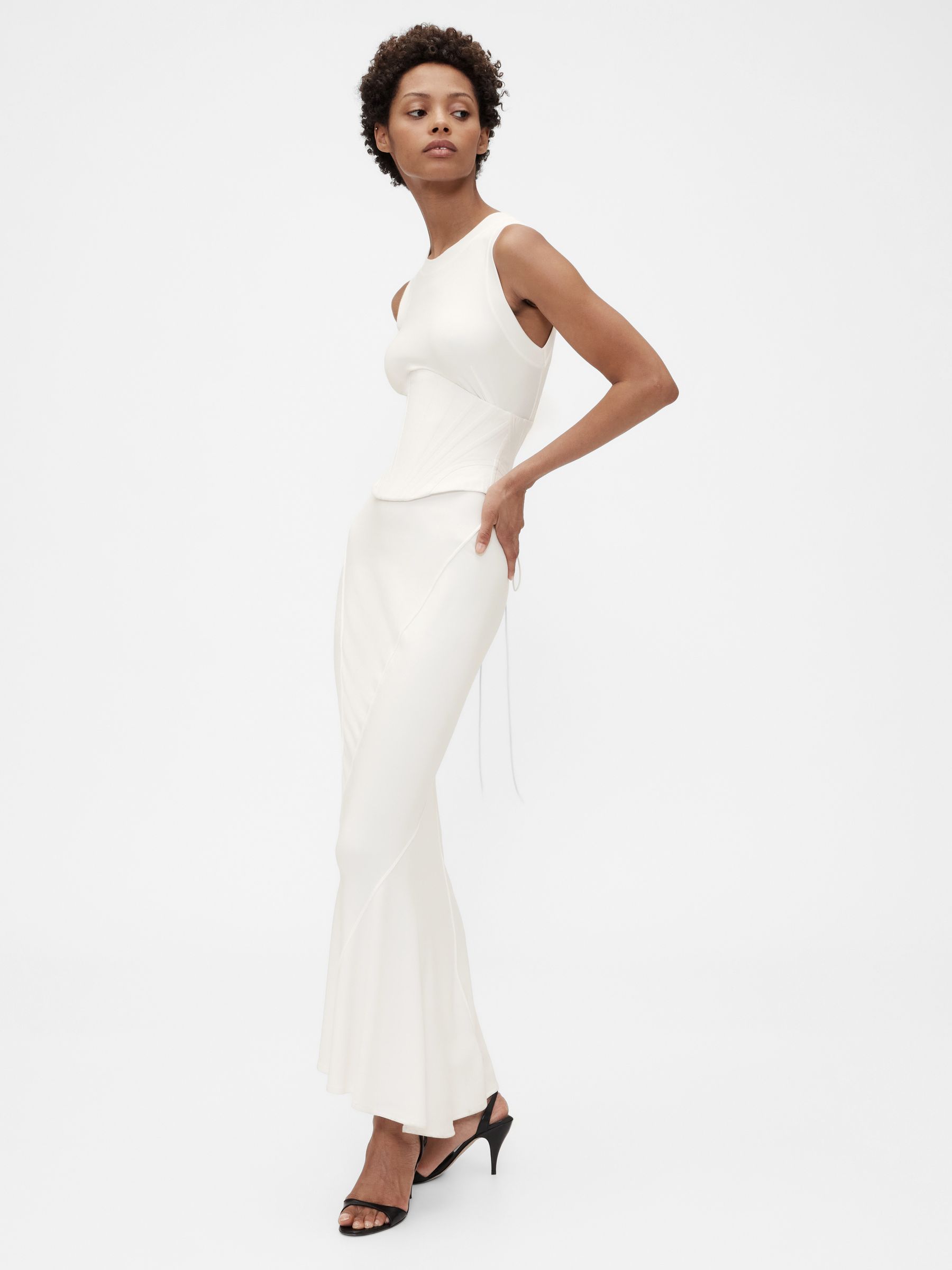 White Corset Belt - Image 3 of 7