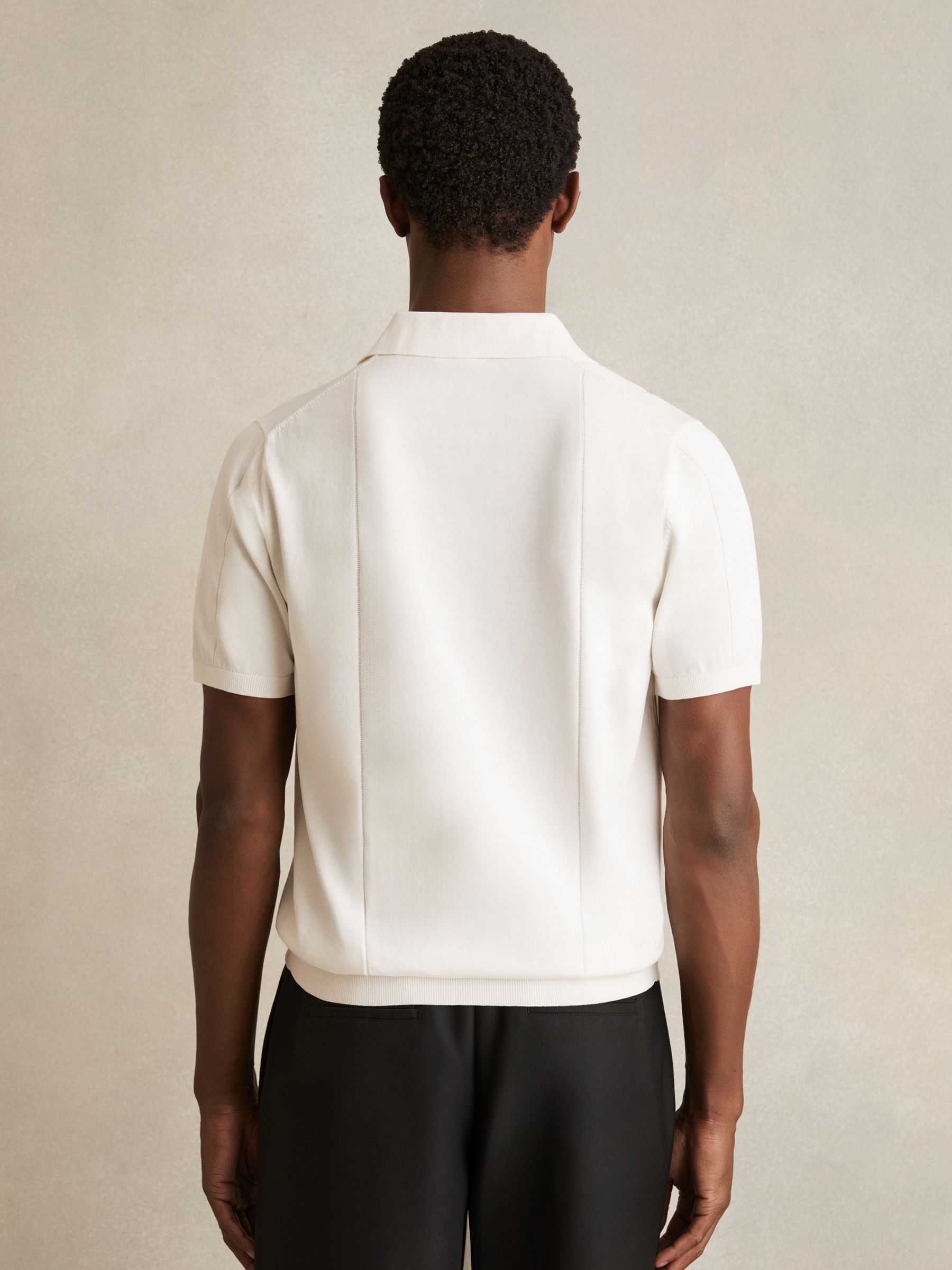 Polo Shirt in Off White - image 3