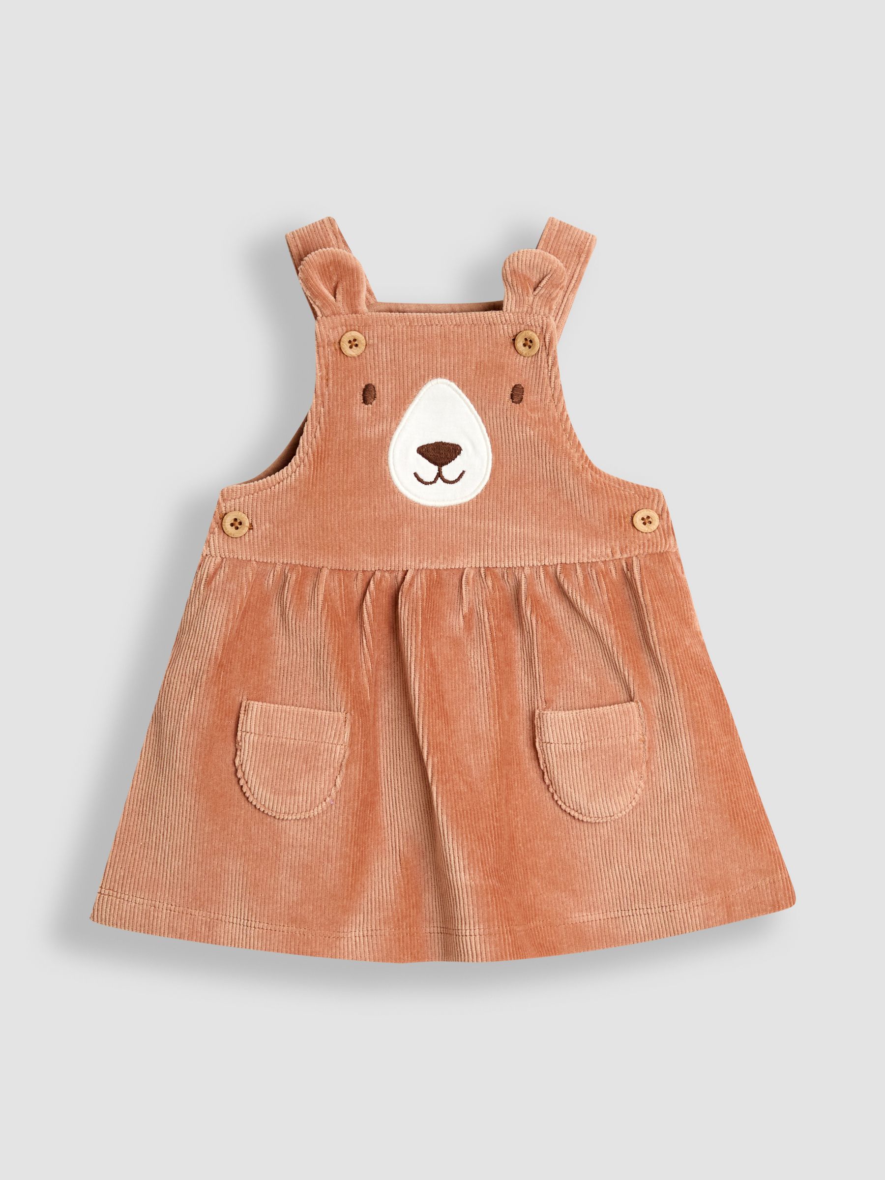 Brown Dungaree Dress & Body Set - Image 2 of 5