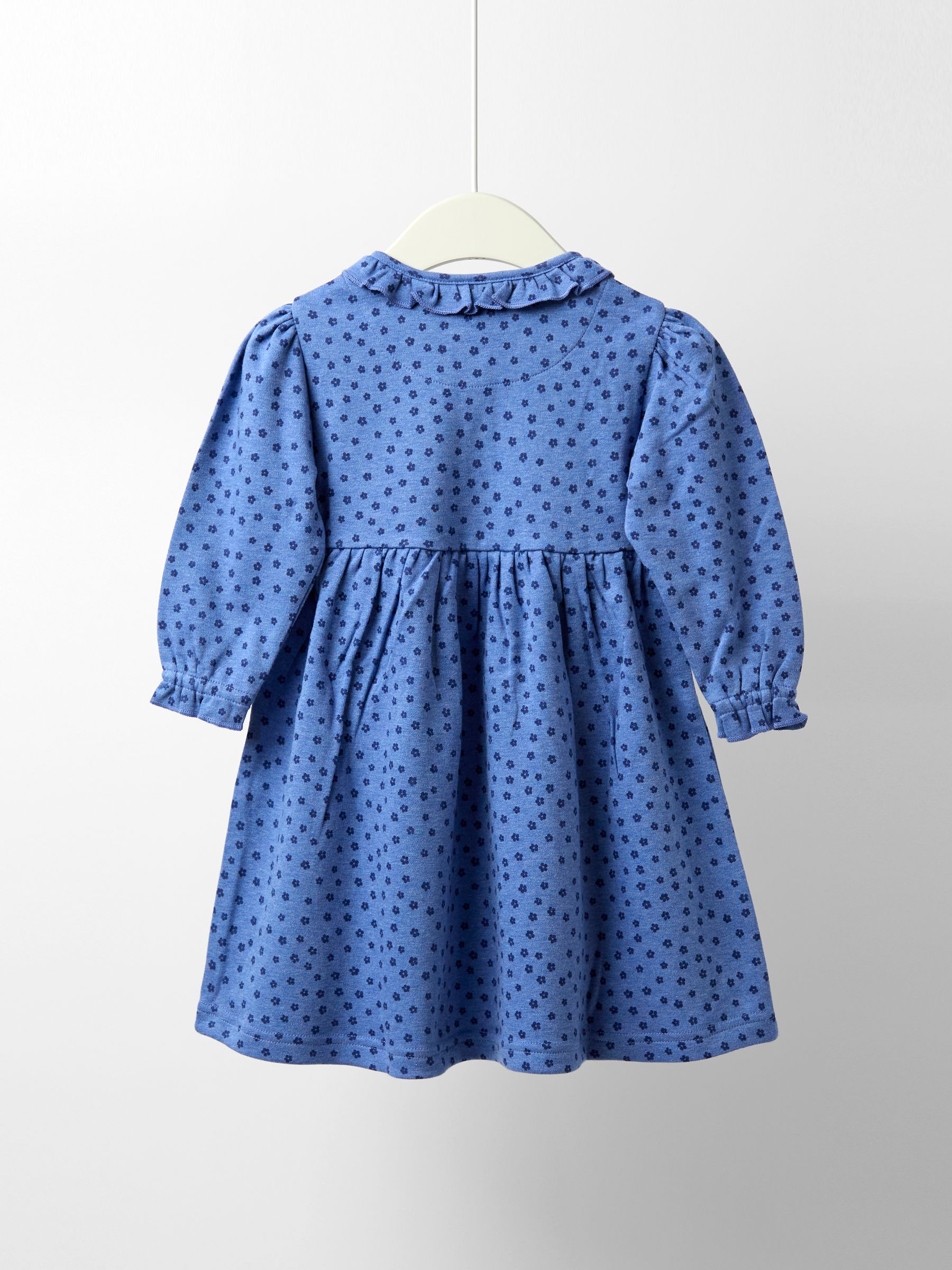 Blue Frill Collar Appliqué Dress - Image 2 of 4