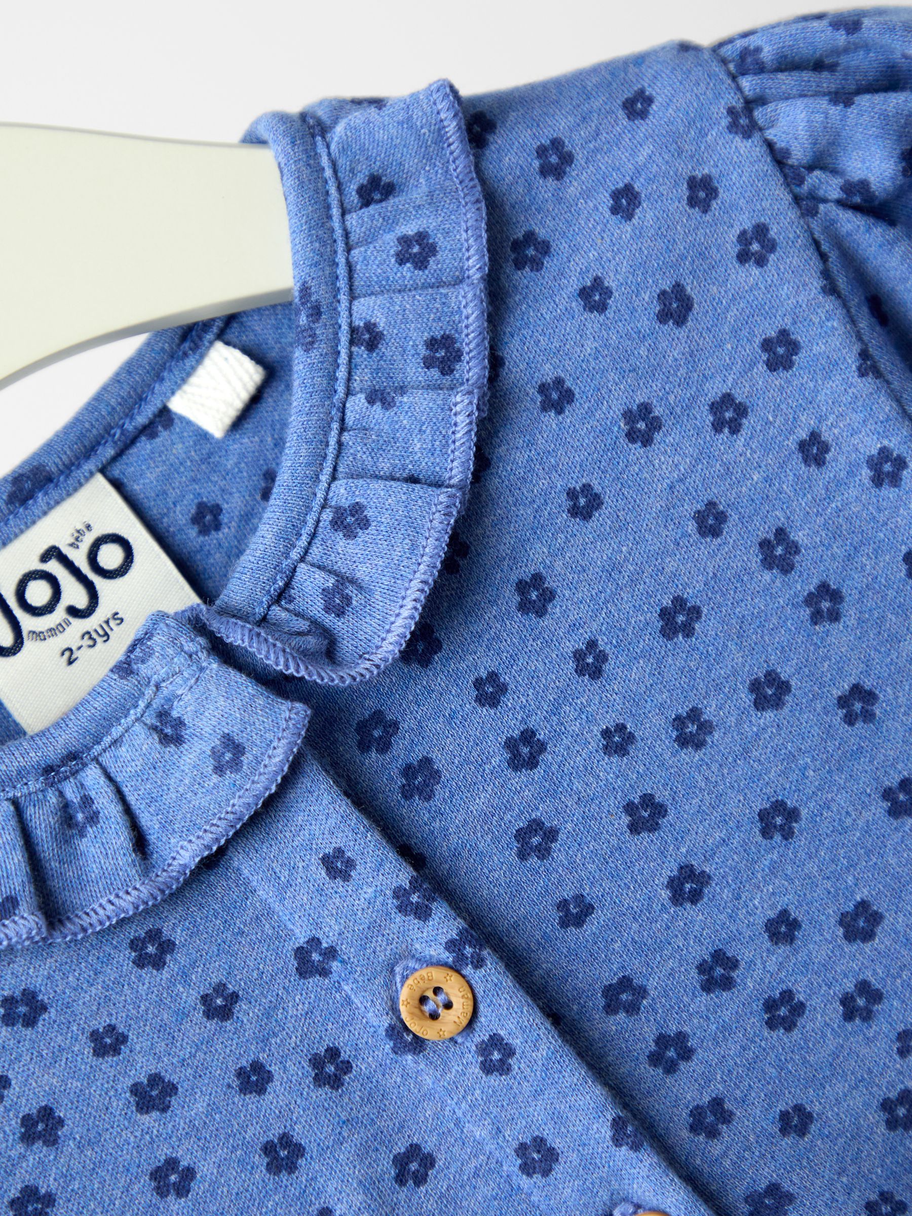 Blue Frill Collar Appliqué Dress - Image 3 of 4