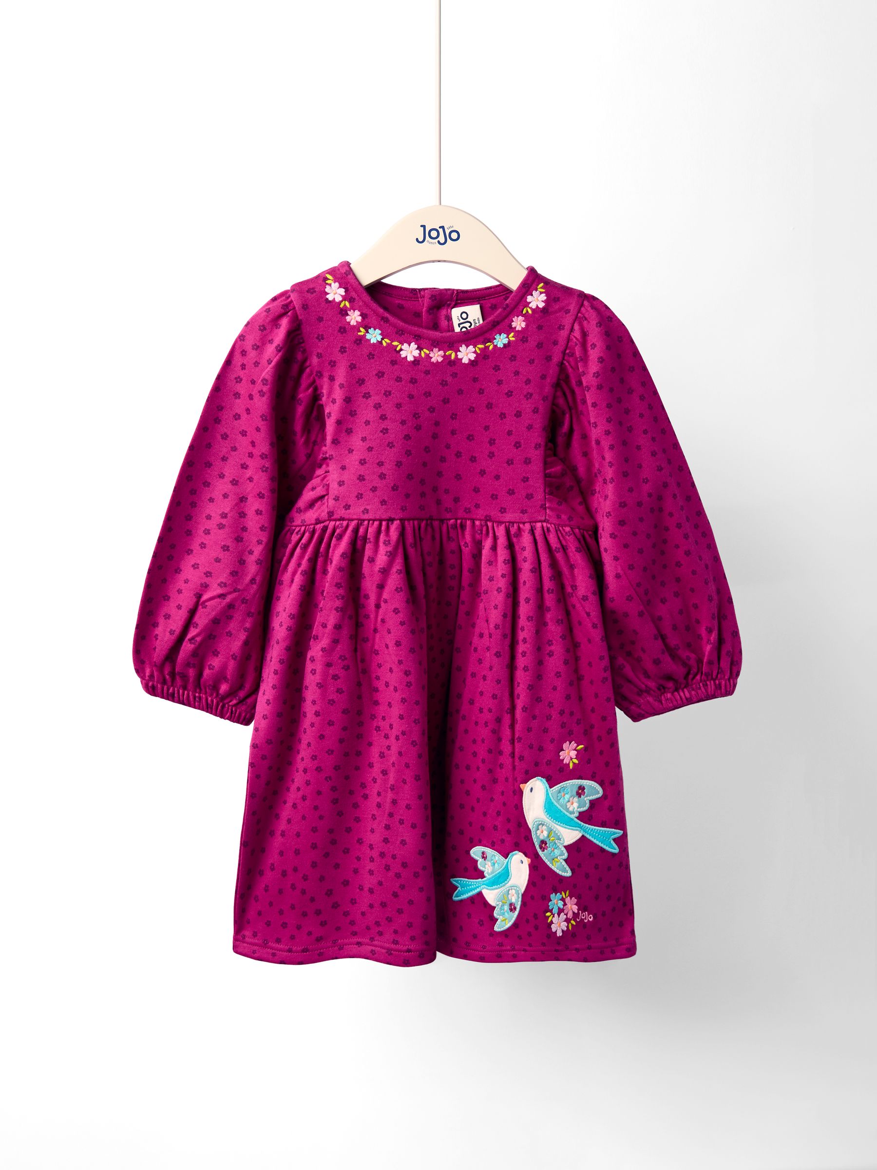 Purple Mouse And Tea Cup Applique Dress - Image 1 of 4