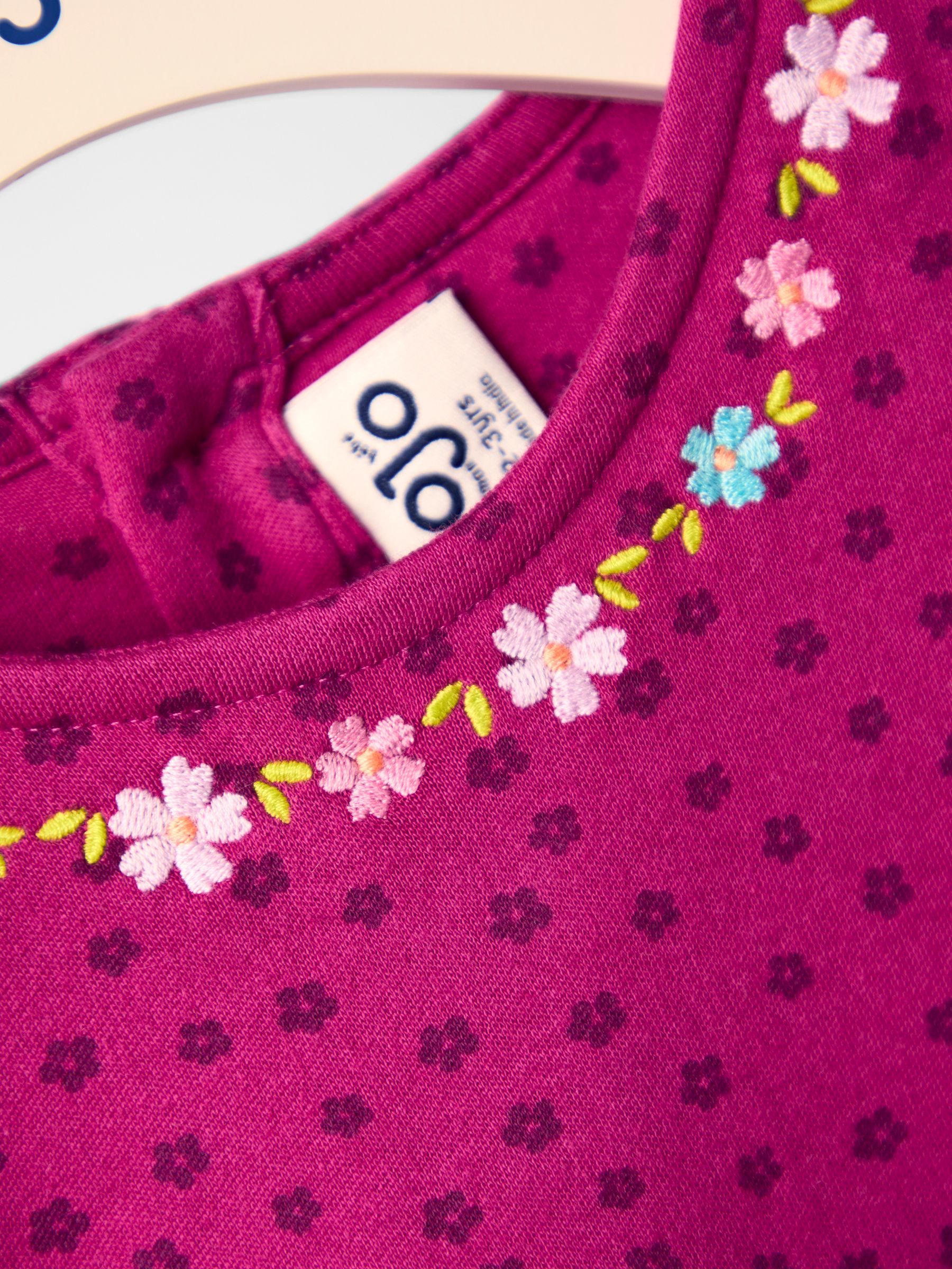 Purple Mouse And Tea Cup Applique Dress - Image 3 of 4