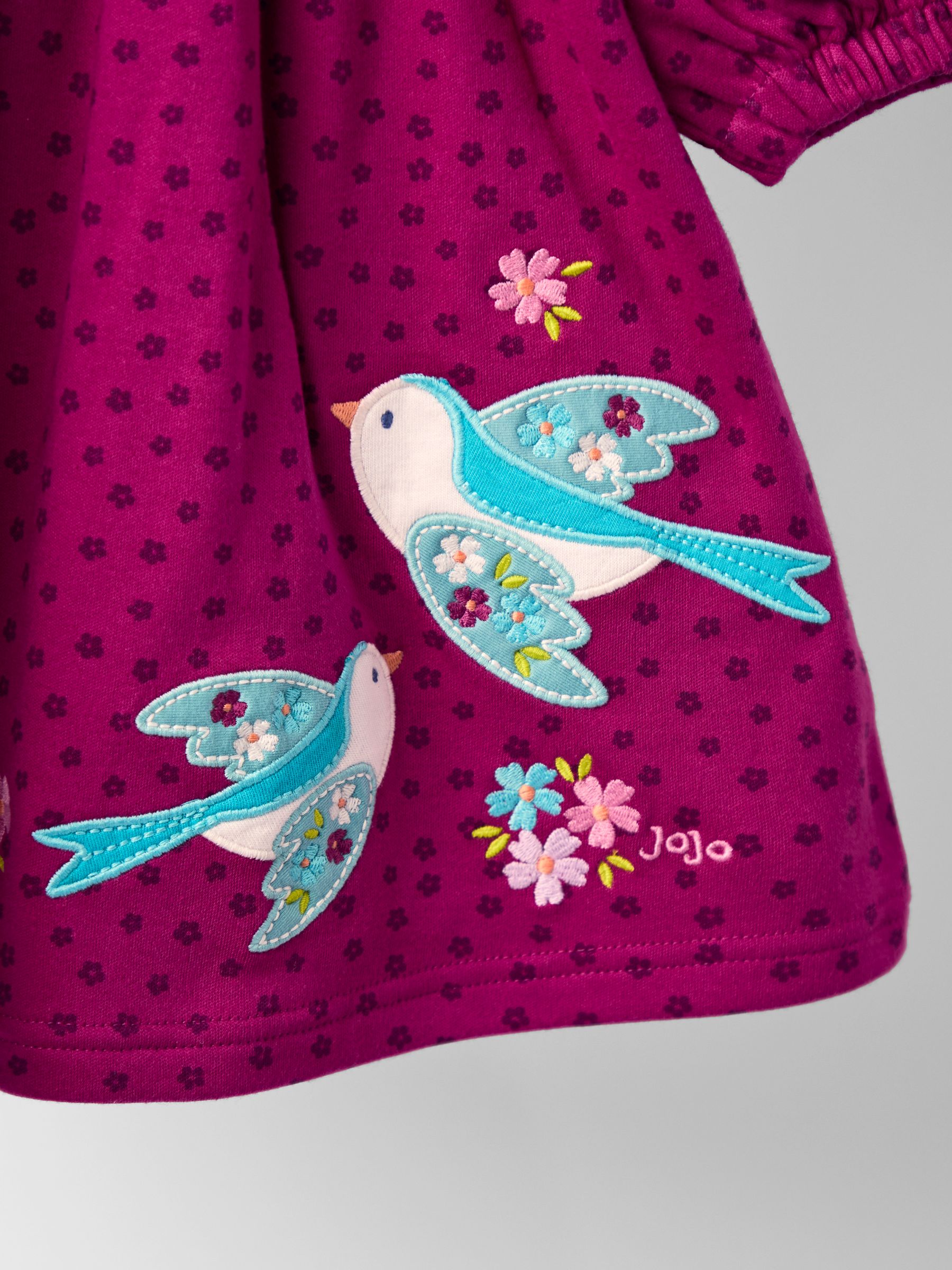 Purple Mouse And Tea Cup Applique Dress - Image 4 of 4