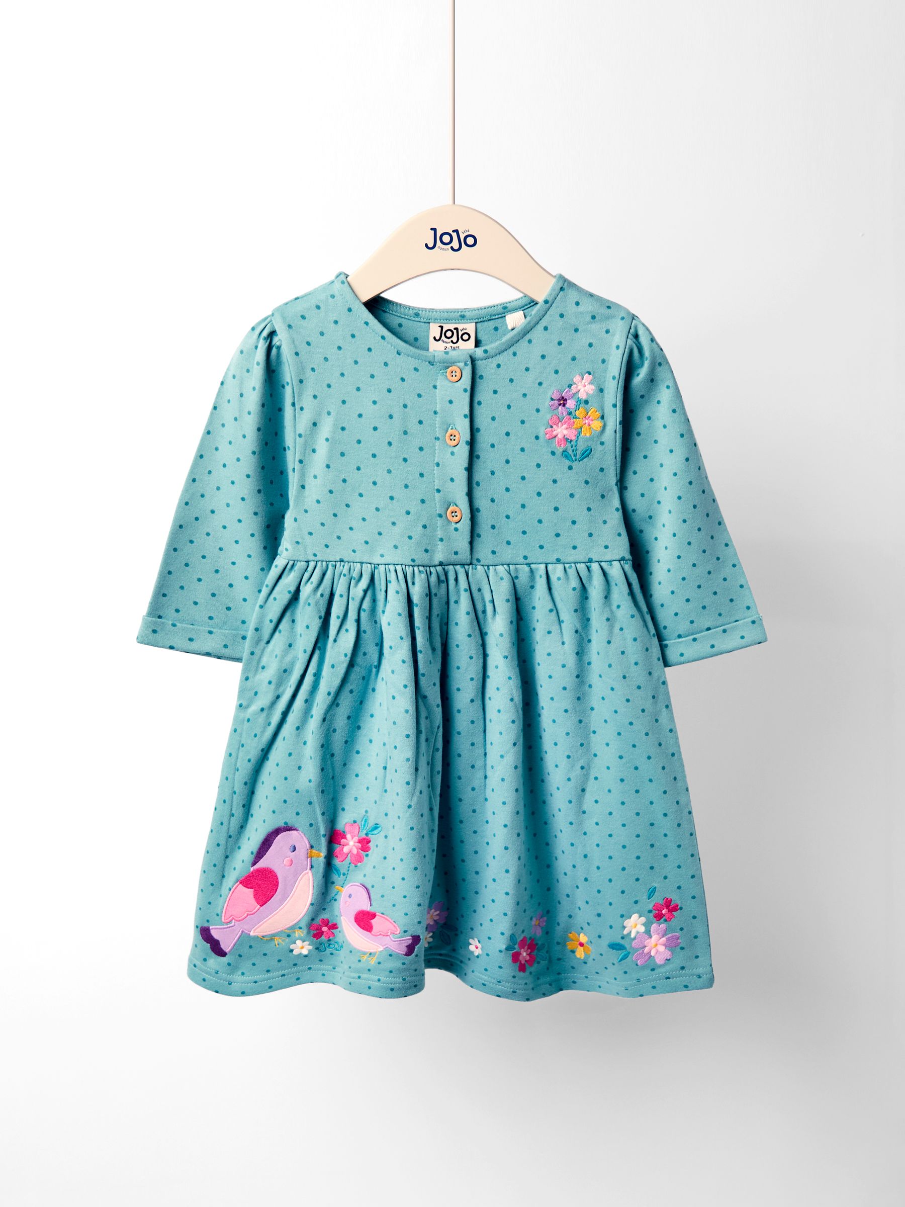 green blue summer dress THE 'BONITA' STUNNING FLORAL AND BIRD PRINT DRESS IN EMERALD AND BLUE –  Want that Dress main image 0