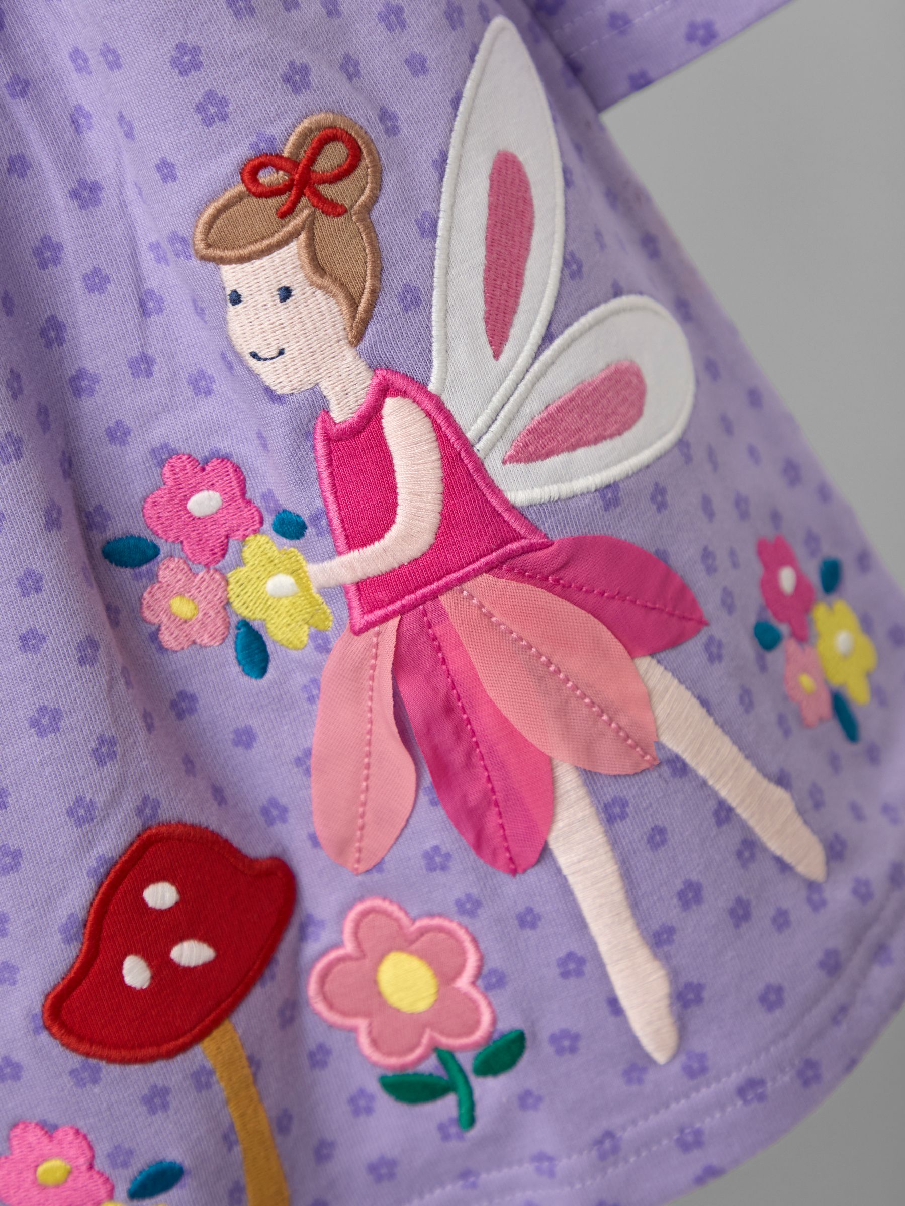 Purple Frill Collar Appliqué Dress - Image 4 of 4