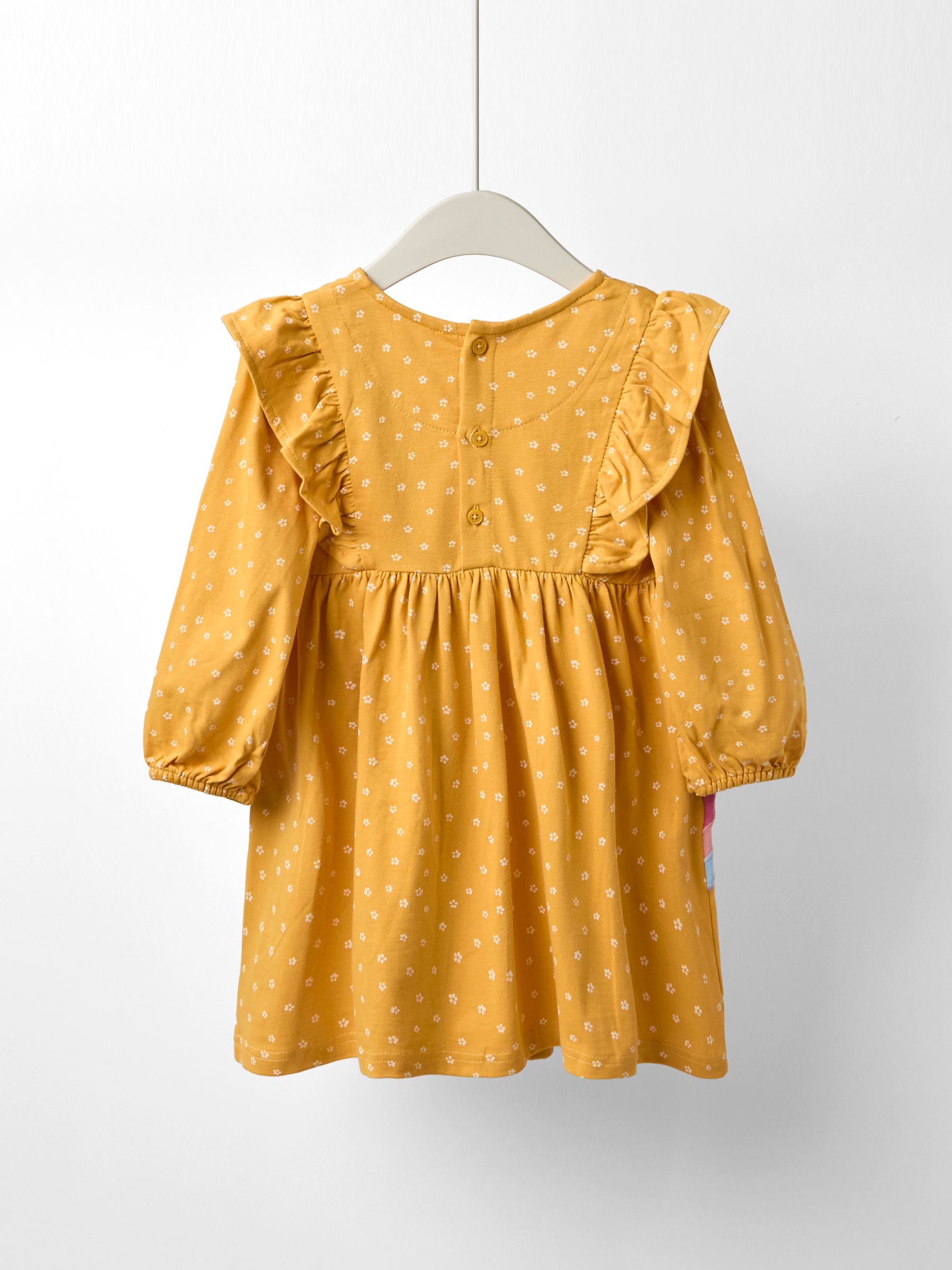 Yellow Pretty Appliqué Frill Dress - Image 2 of 5