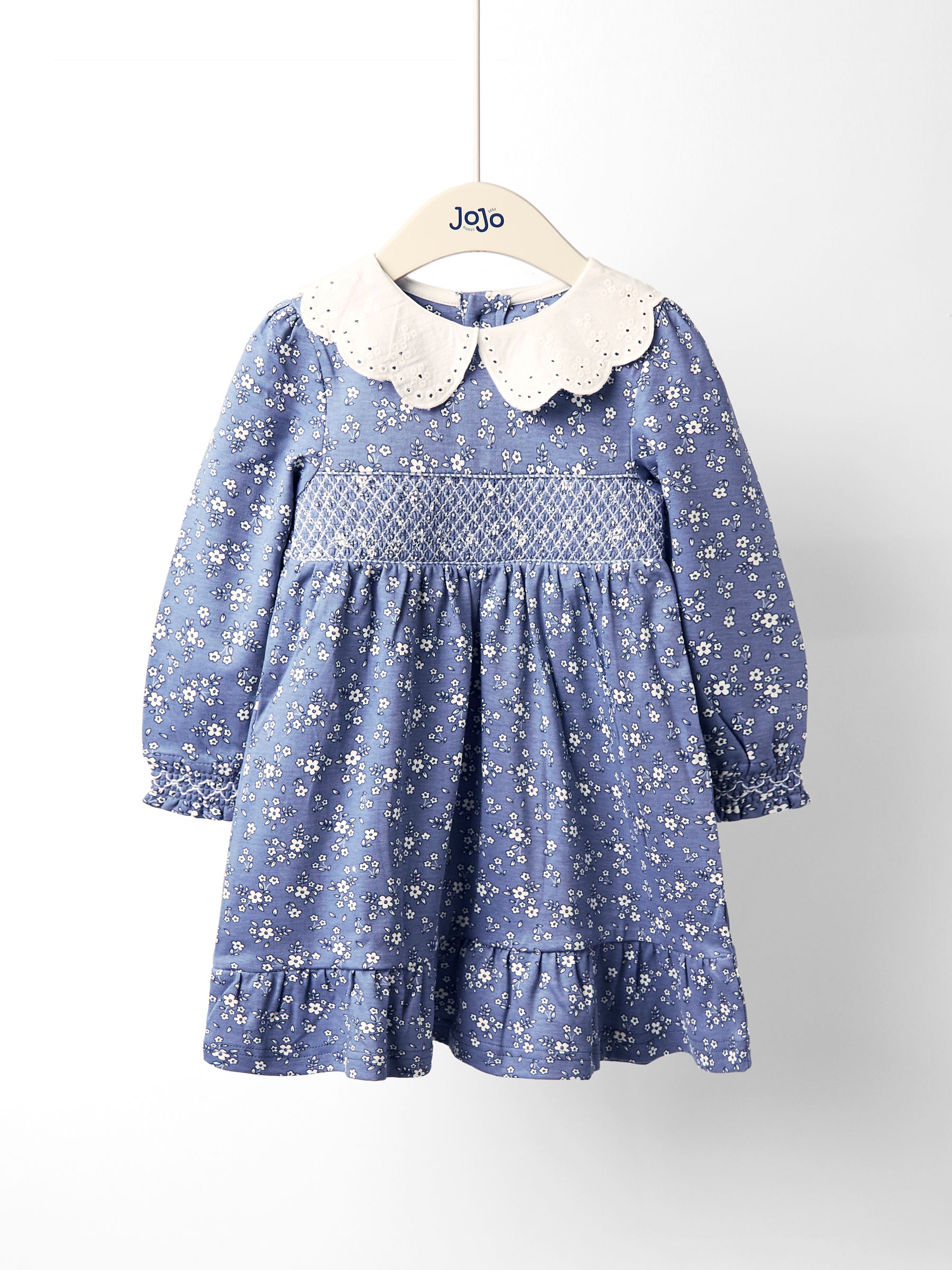 Blue Smocked Dress - Image 1 of 4