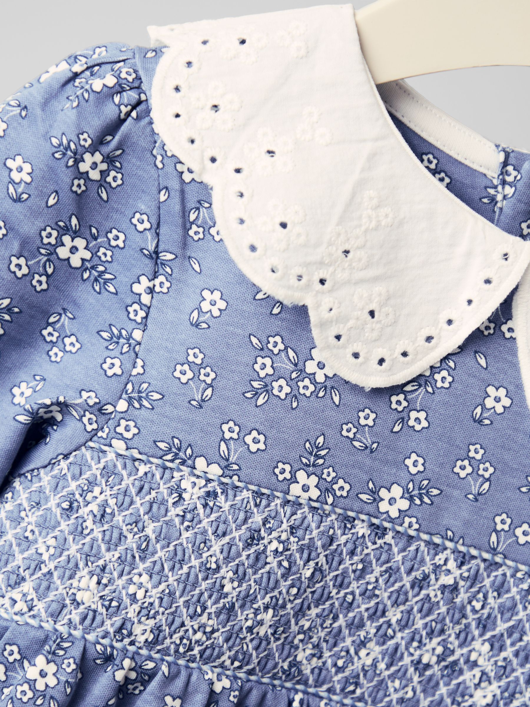Blue Smocked Dress - Image 3 of 4