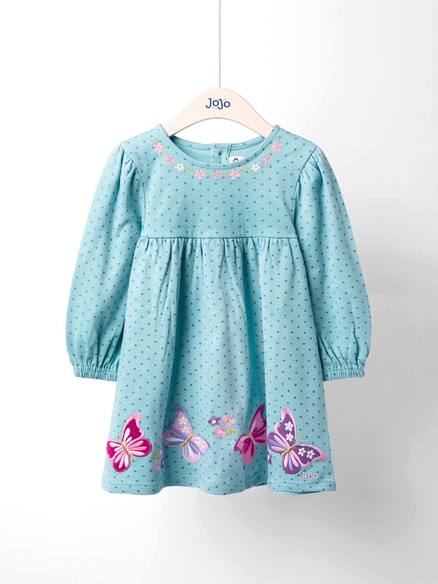 Green Mouse And Tea Cup Applique Dress - Image 1 of 4
