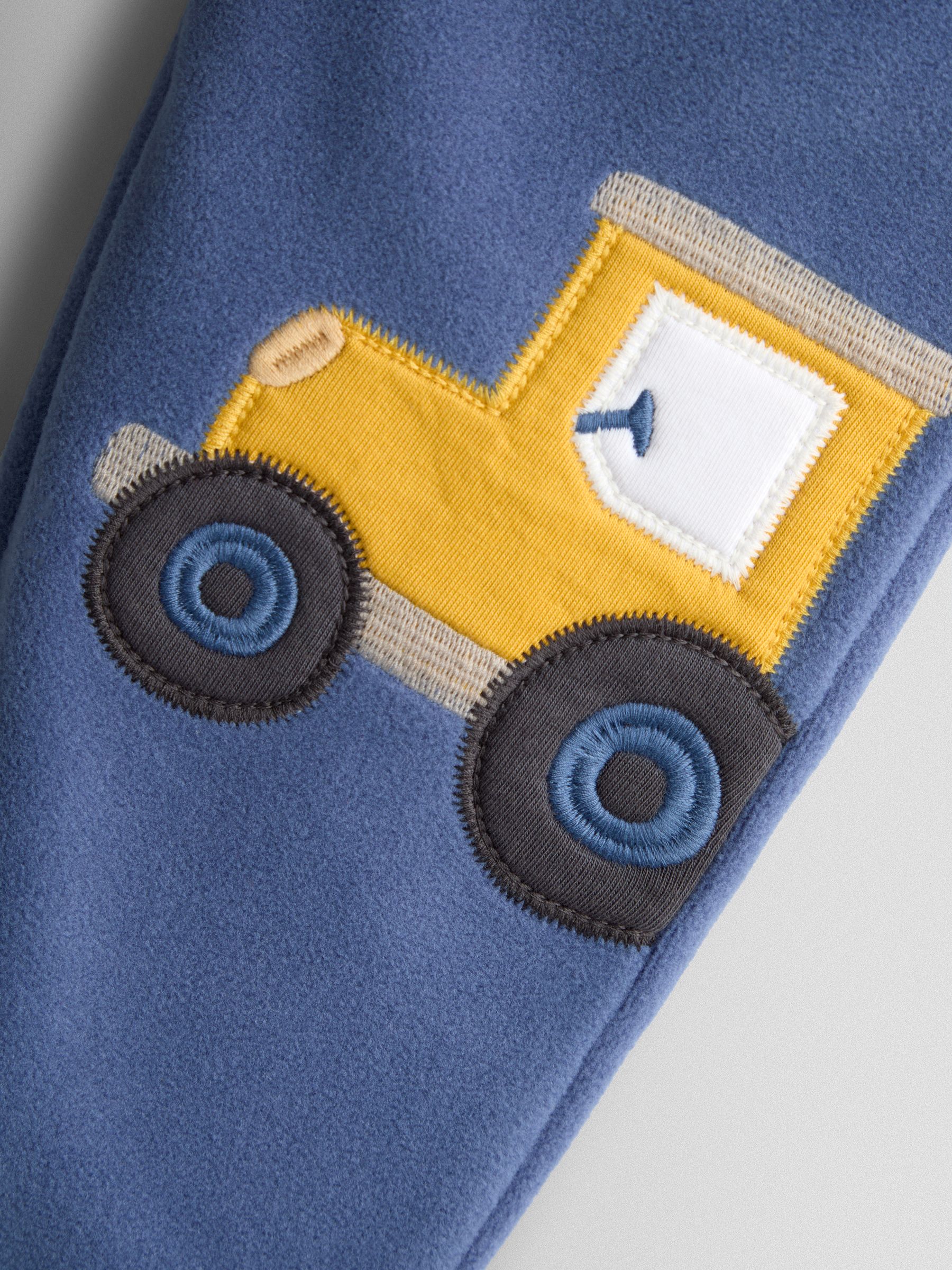 Blue Tractor Appliqué Fleece Joggers - Image 3 of 4