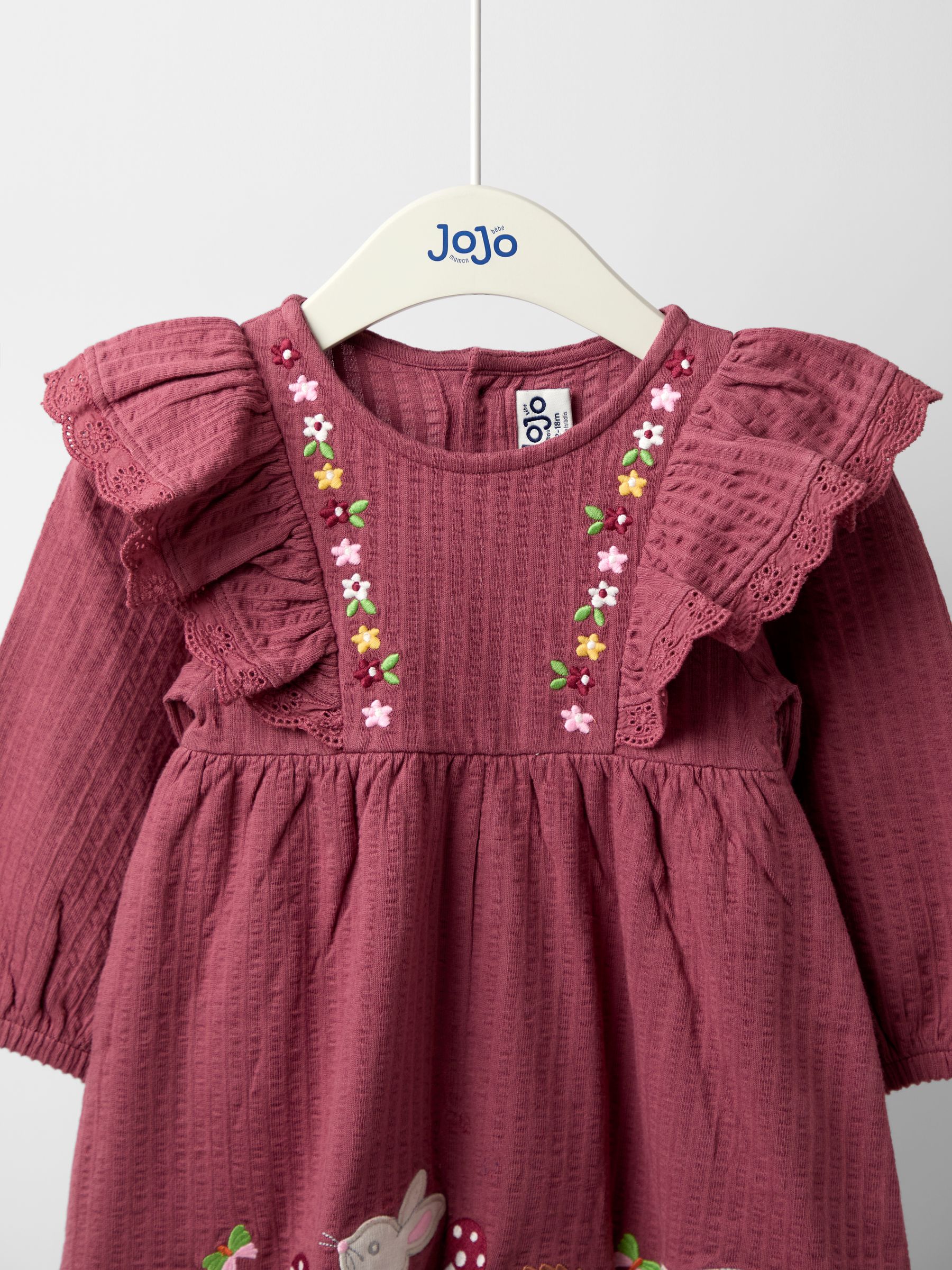 Purple Pretty Appliqué Frill Dress - Image 3 of 4