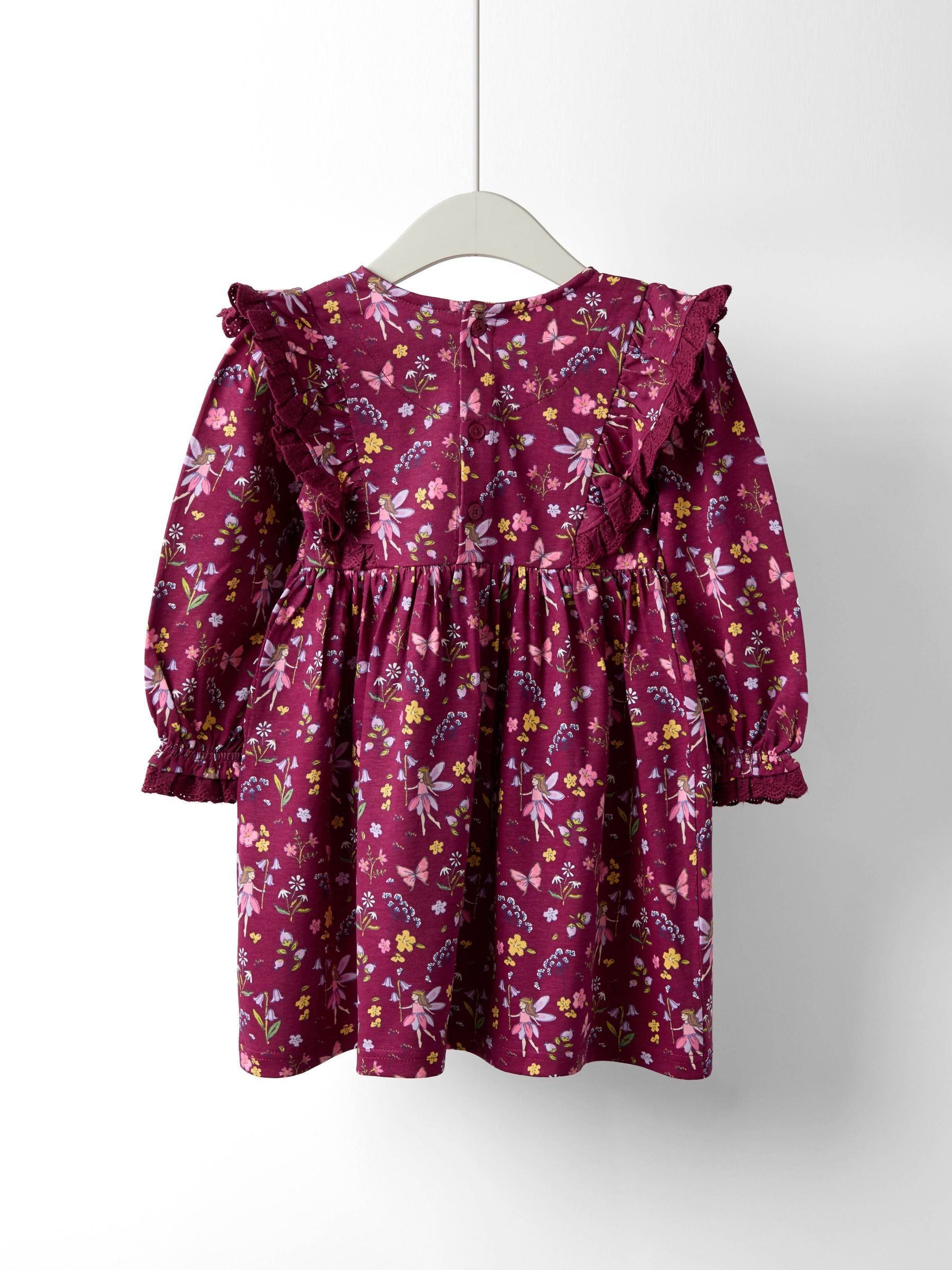 Berry Purple Fairy Pretty Appliqué Dress - Image 4 of 4