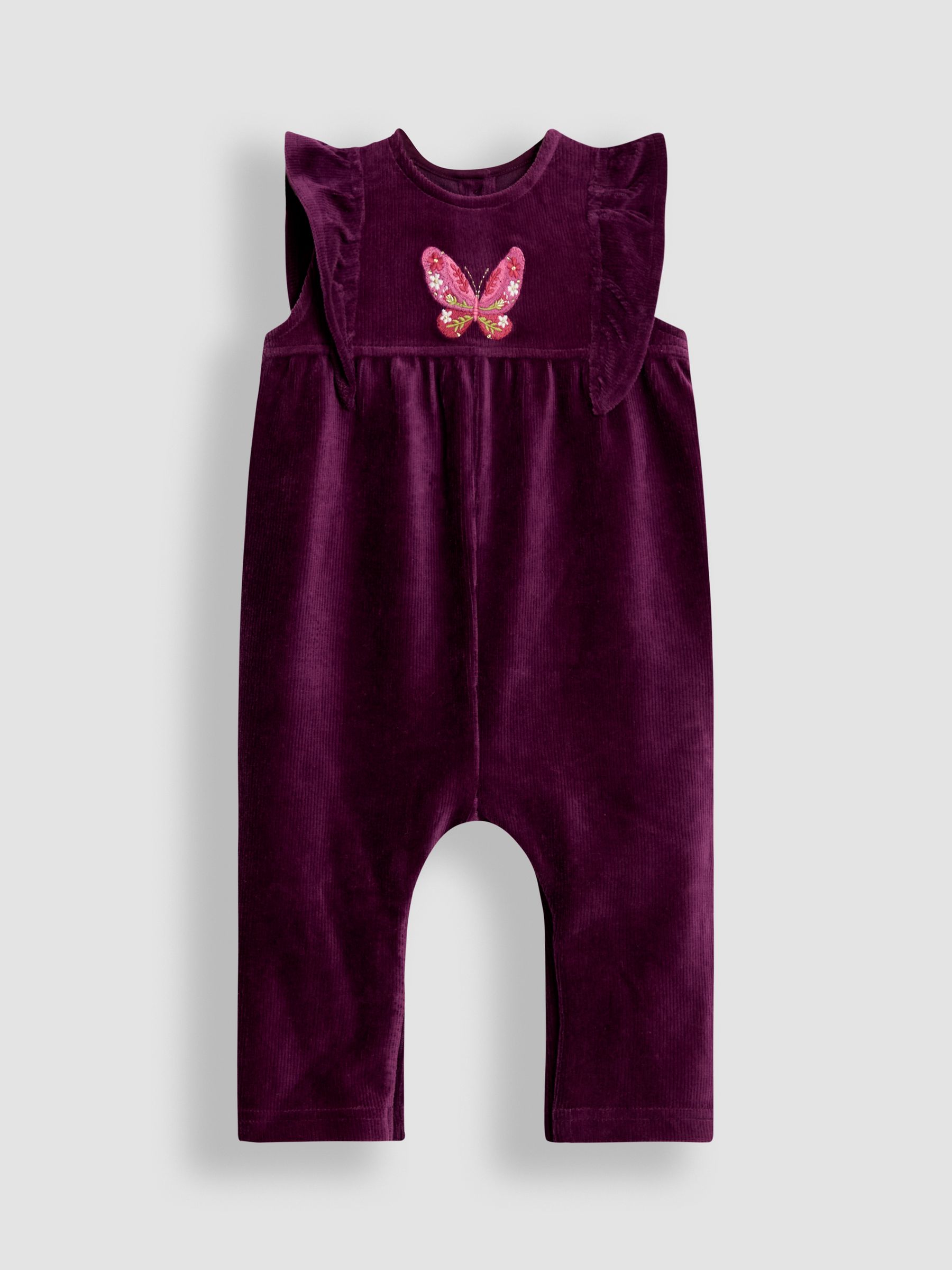 Purple Appliqué Velour Dungarees & Top Set - Image 2 of 6