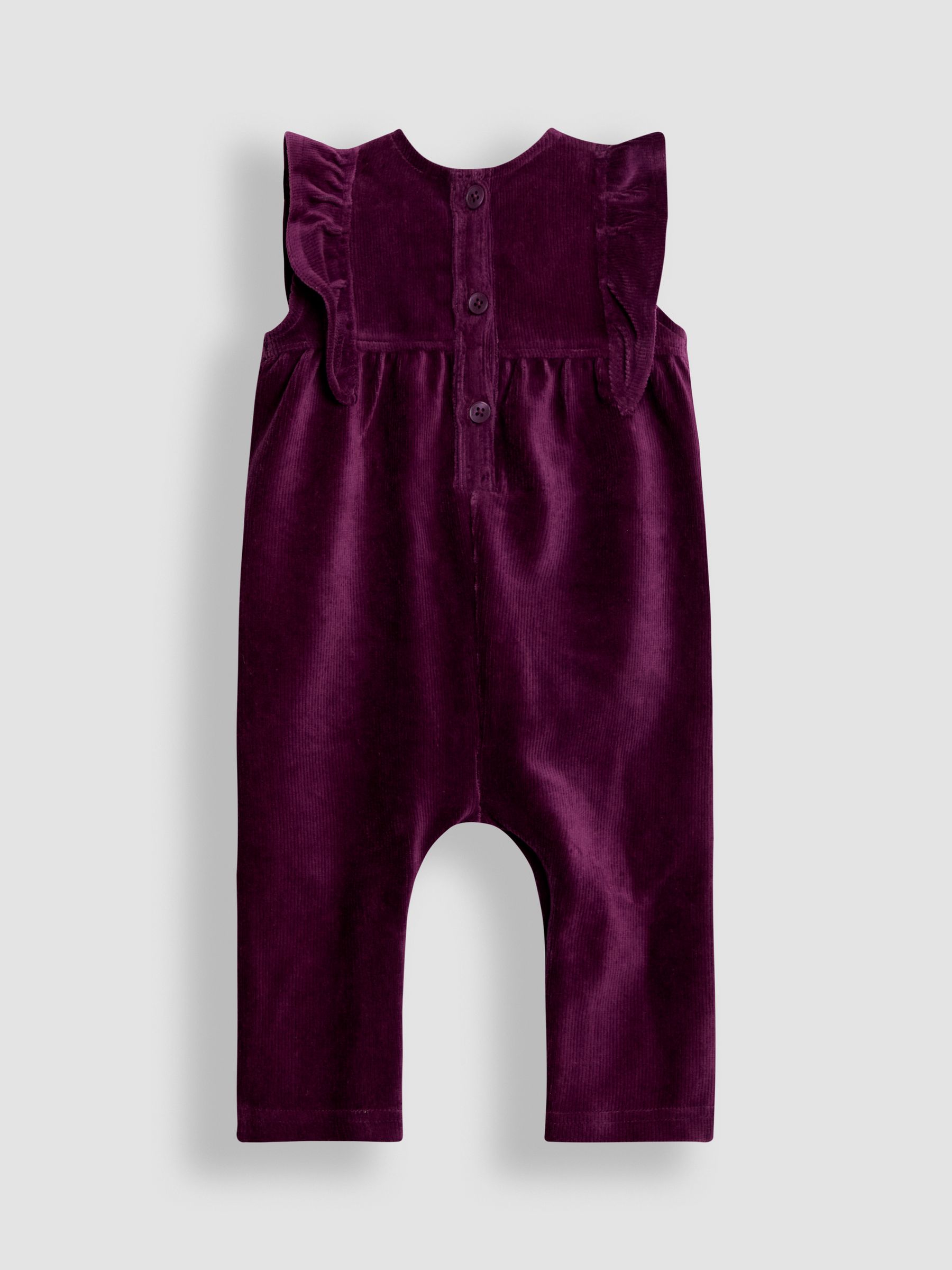 Purple Appliqué Velour Dungarees & Top Set - Image 3 of 6