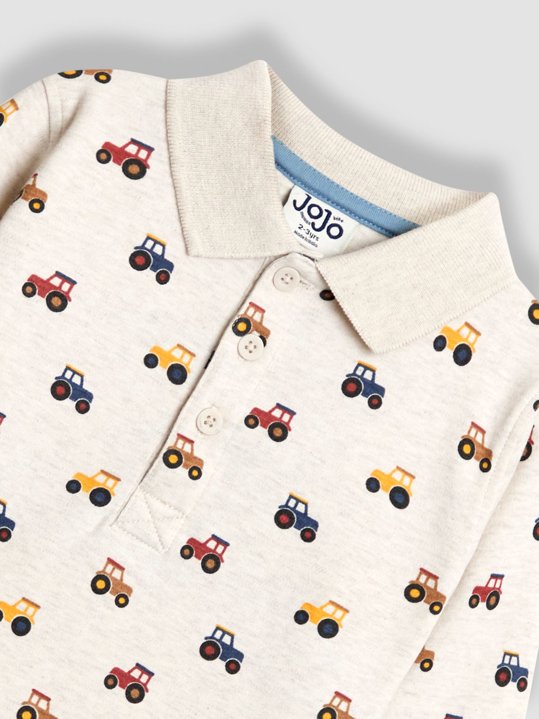 Natural Printed Polo Shirt - Image 3 of 3