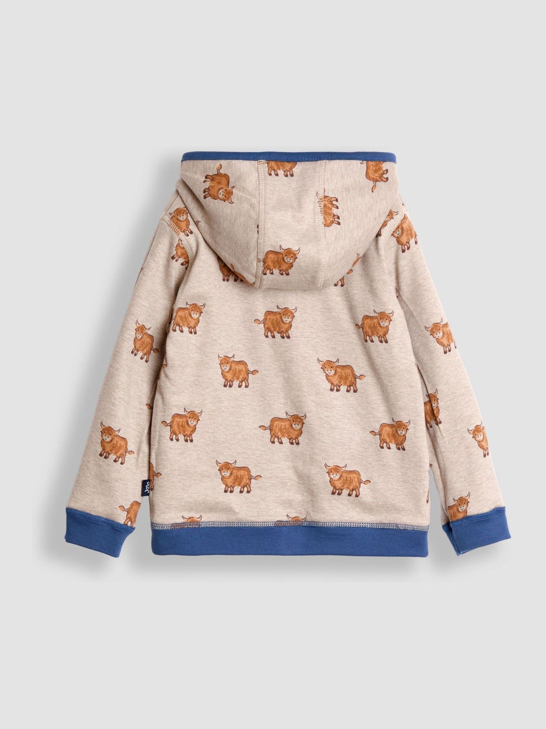 Sky Blue Appliqué Reversible Hoodie - Image 5 of 8